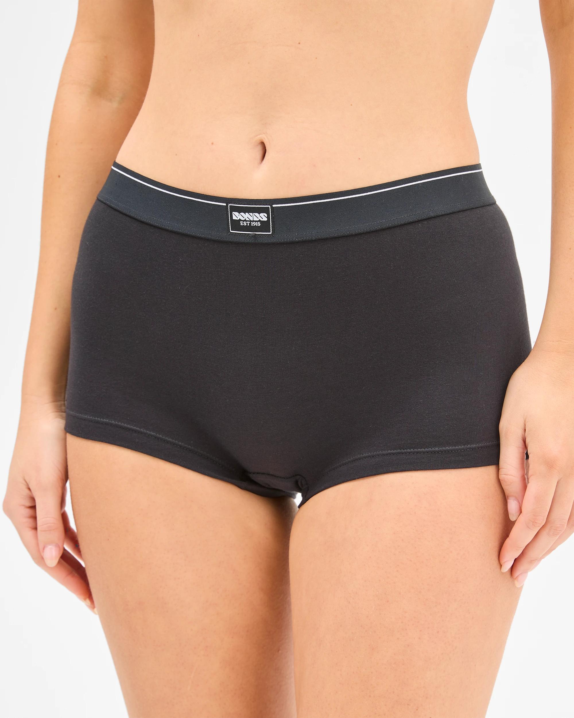 1 Womens Original Heritage Shortie - Bonds BLACK, 1 of 3