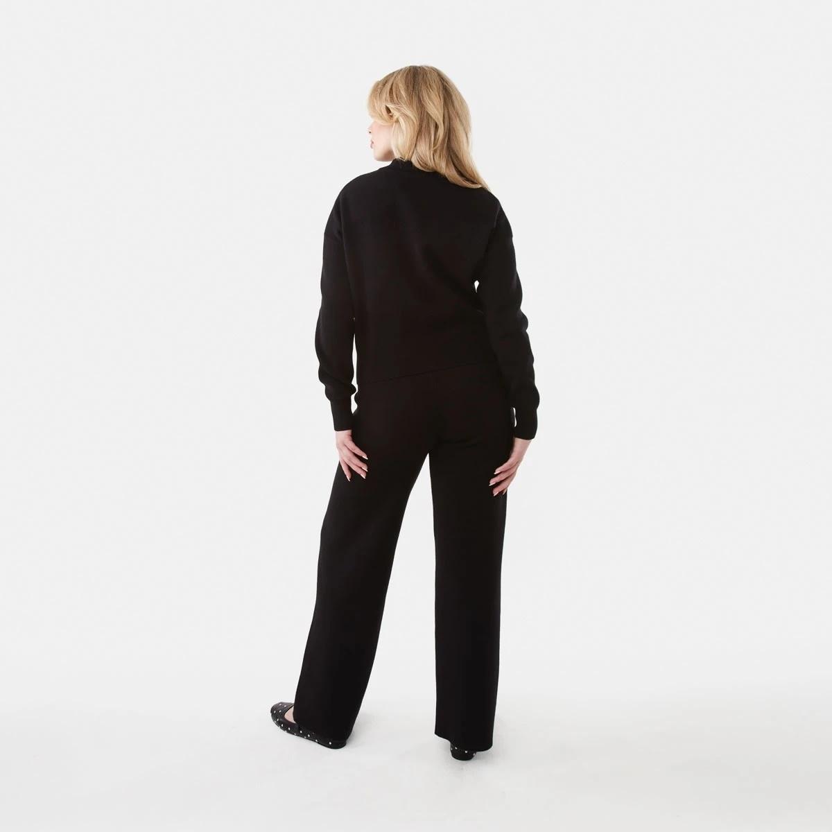 4 Seam Front True Knit Pants Black, 4 of 6