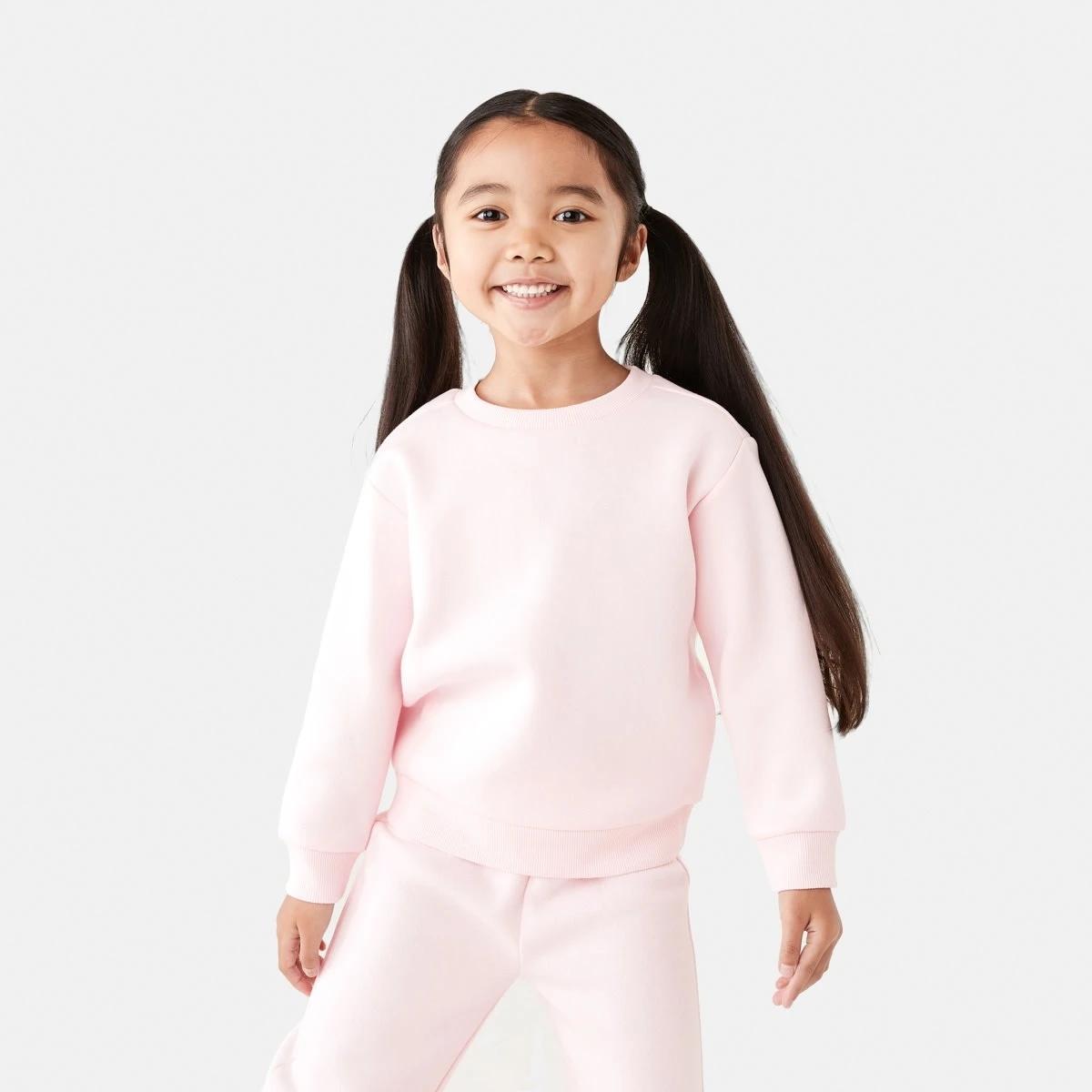 1 Crew Neck Sweater Fare Pink, 1 of 8
