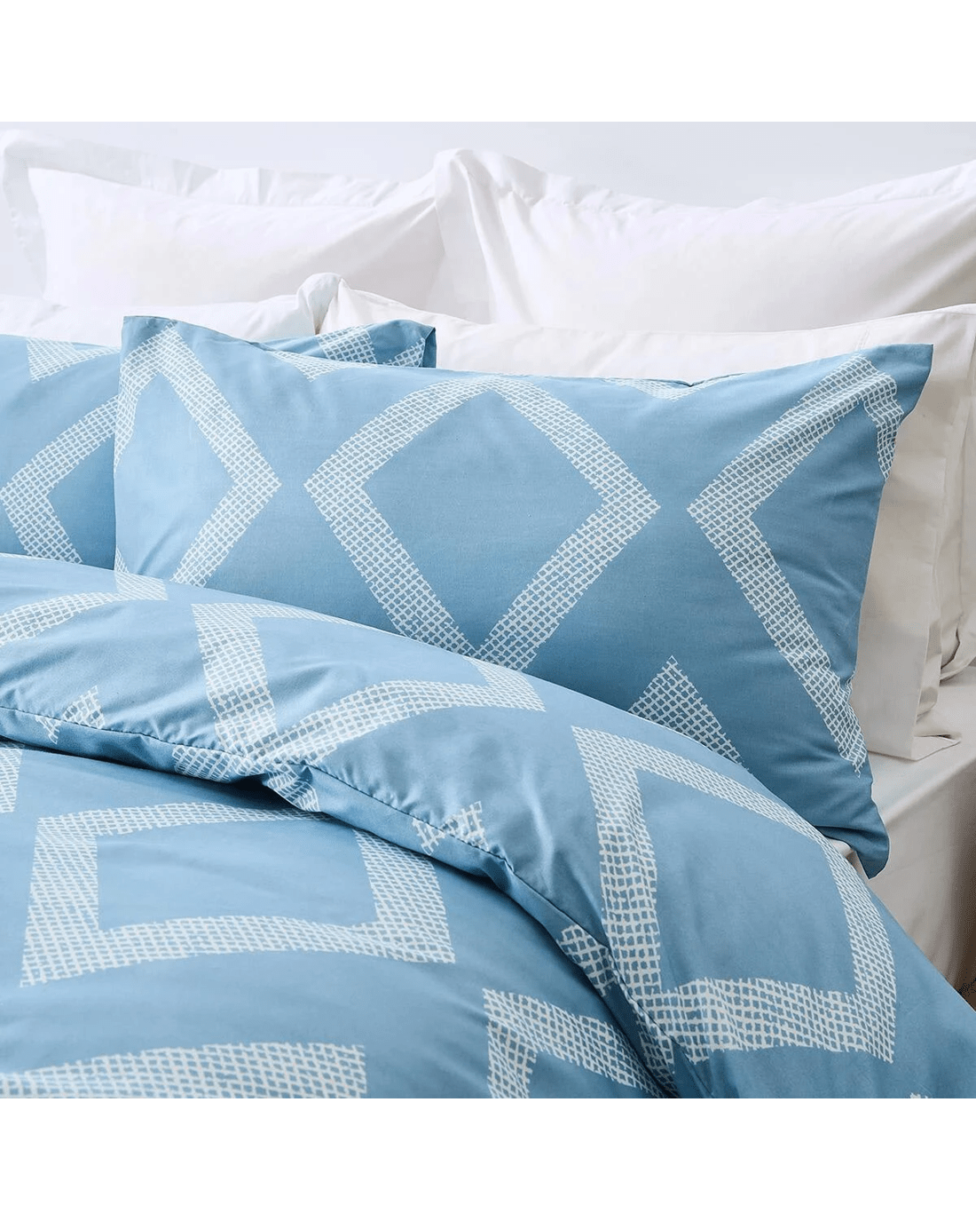 2 Jude Quilt Cover Set - Queen Bed, Blue, 2 of 6