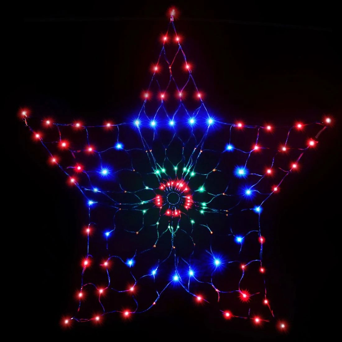 2 Jingle Jollys Christmas Lights 130cm Snow 130 Led Decorations Led String Lights Indoor Outdoor Weather Resistant - Multi, 2 of 8