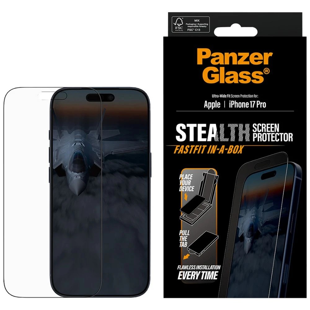 1 PanzerGlass Stealth Screen Protector iPhone 17 Pro, 1 of 5
