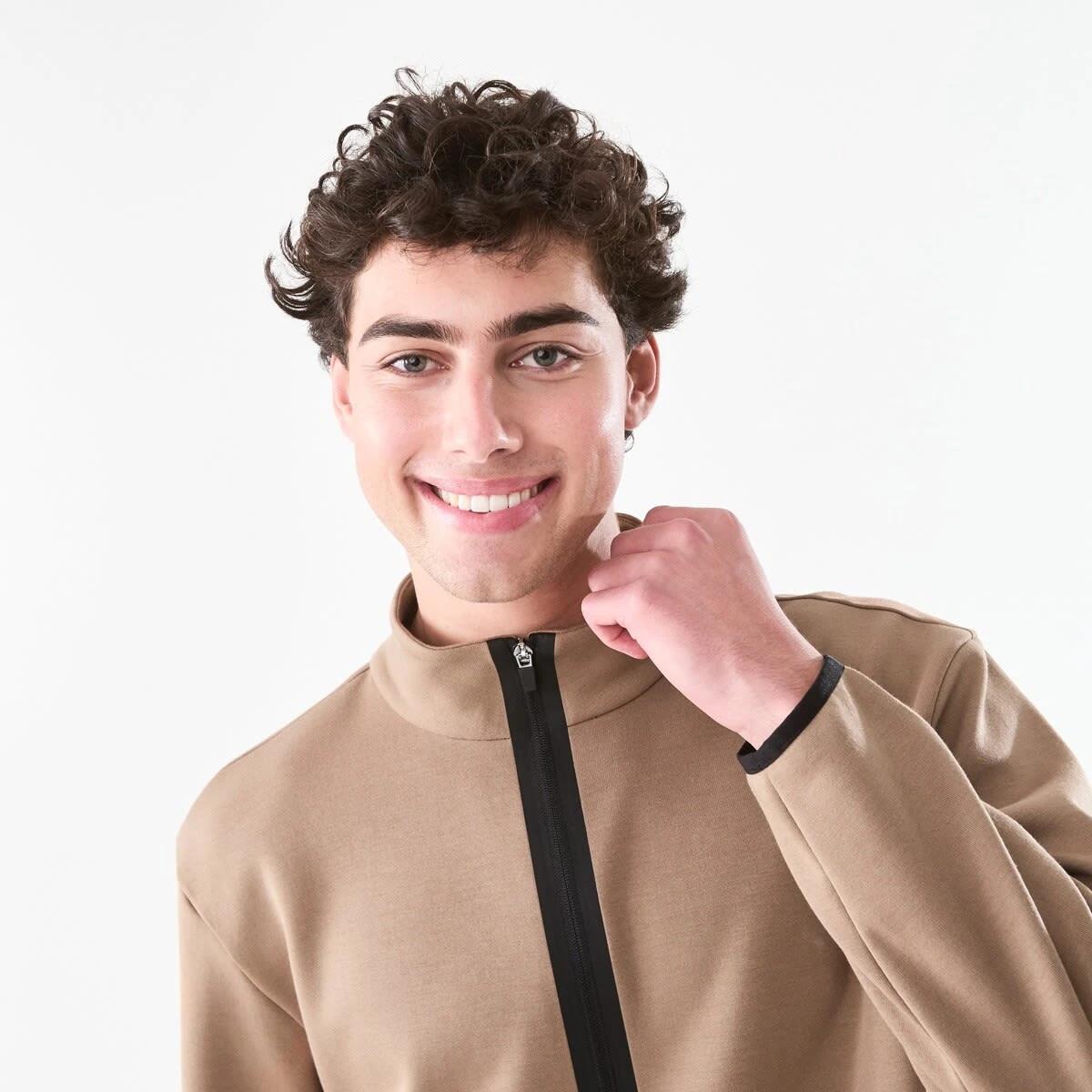 4 Active Mens Sports Half Zip Pullover Brn Walnt, 4 of 7