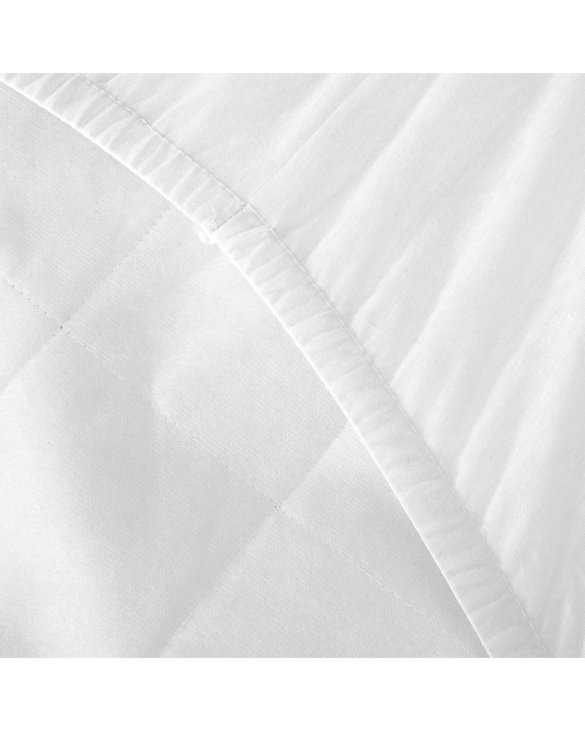 6 Natural Home Bamboo Quilted Mattress Protector - Double Bed - White, 6 of 8