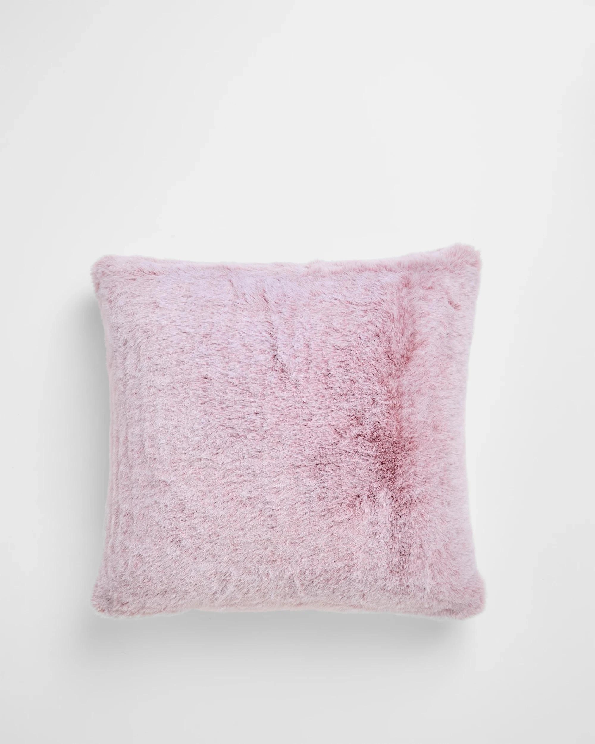 1 Target Leo Faux Fur Cushion - Pink, 1 of 1