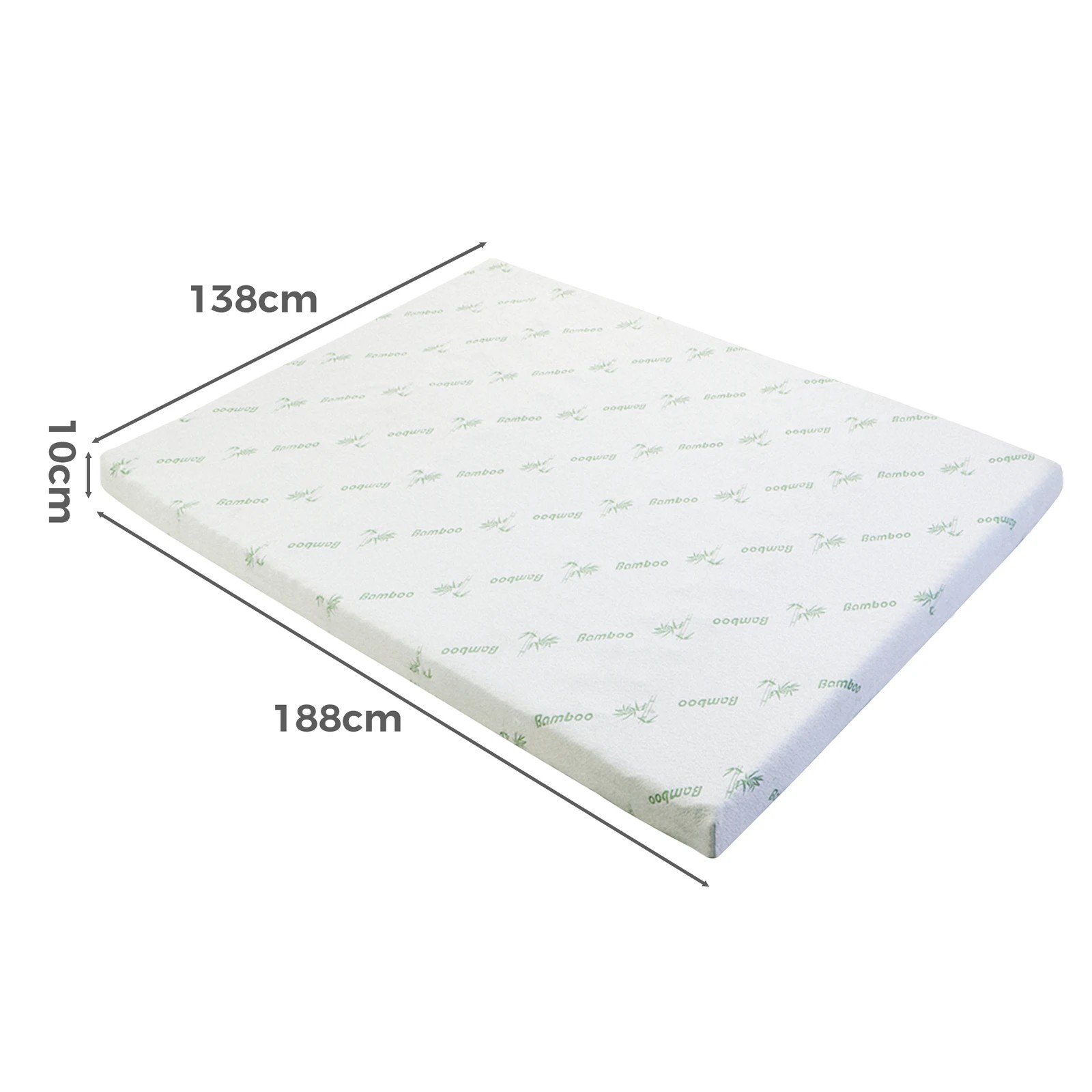 3 Starry Eucalypt Memory Foam Mattress Topper 10cm Airflow - Double Bed, 3 of 7