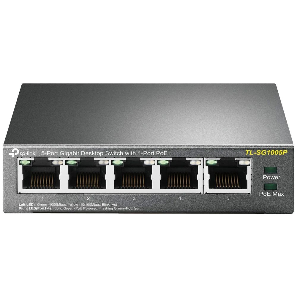 1 TP-Link 5 Port Gigabit Desktop Switch TL-SG1005P, 1 of 2