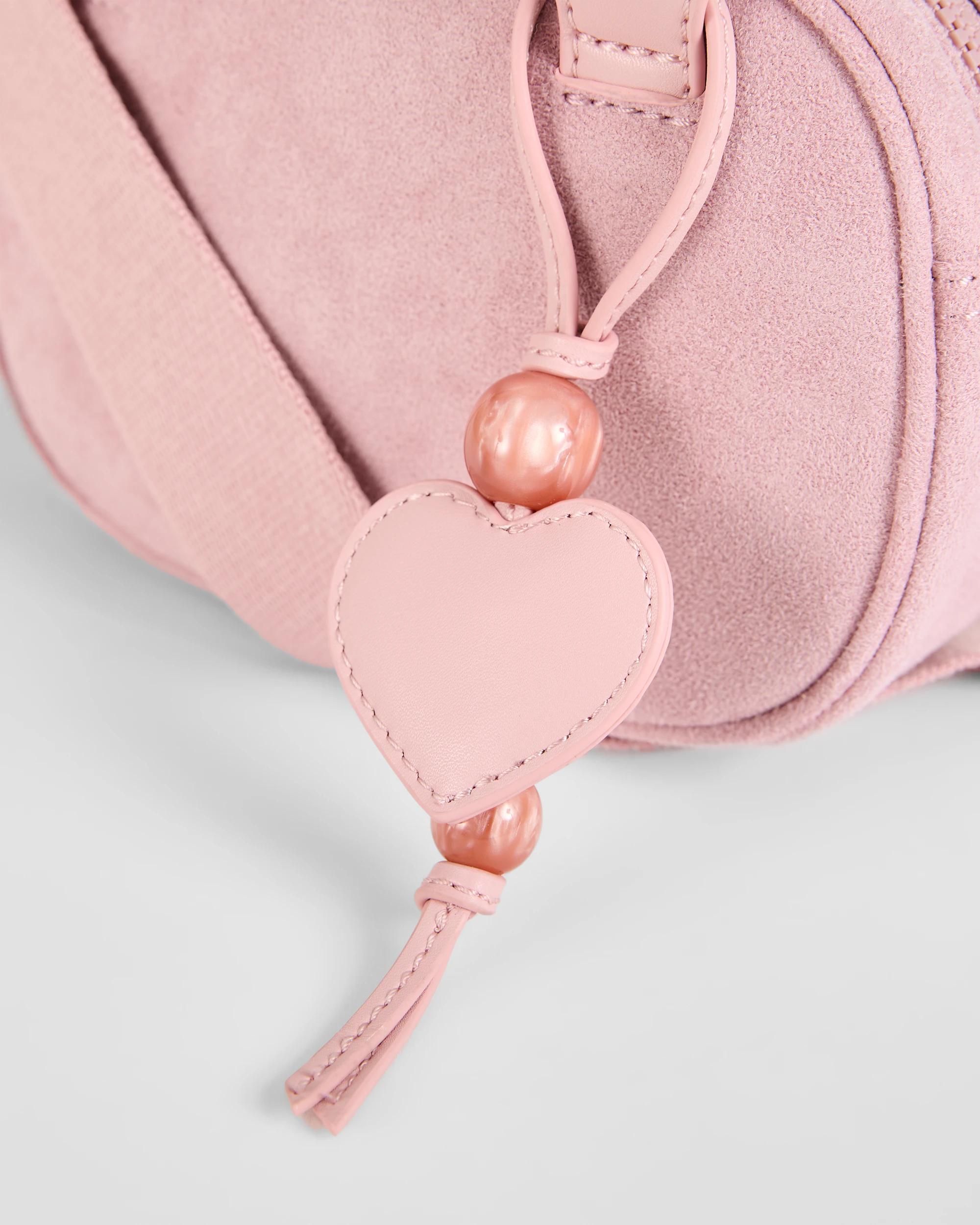2 Target Kids Faux Suede Mini Bowler Bag PINK, 2 of 2