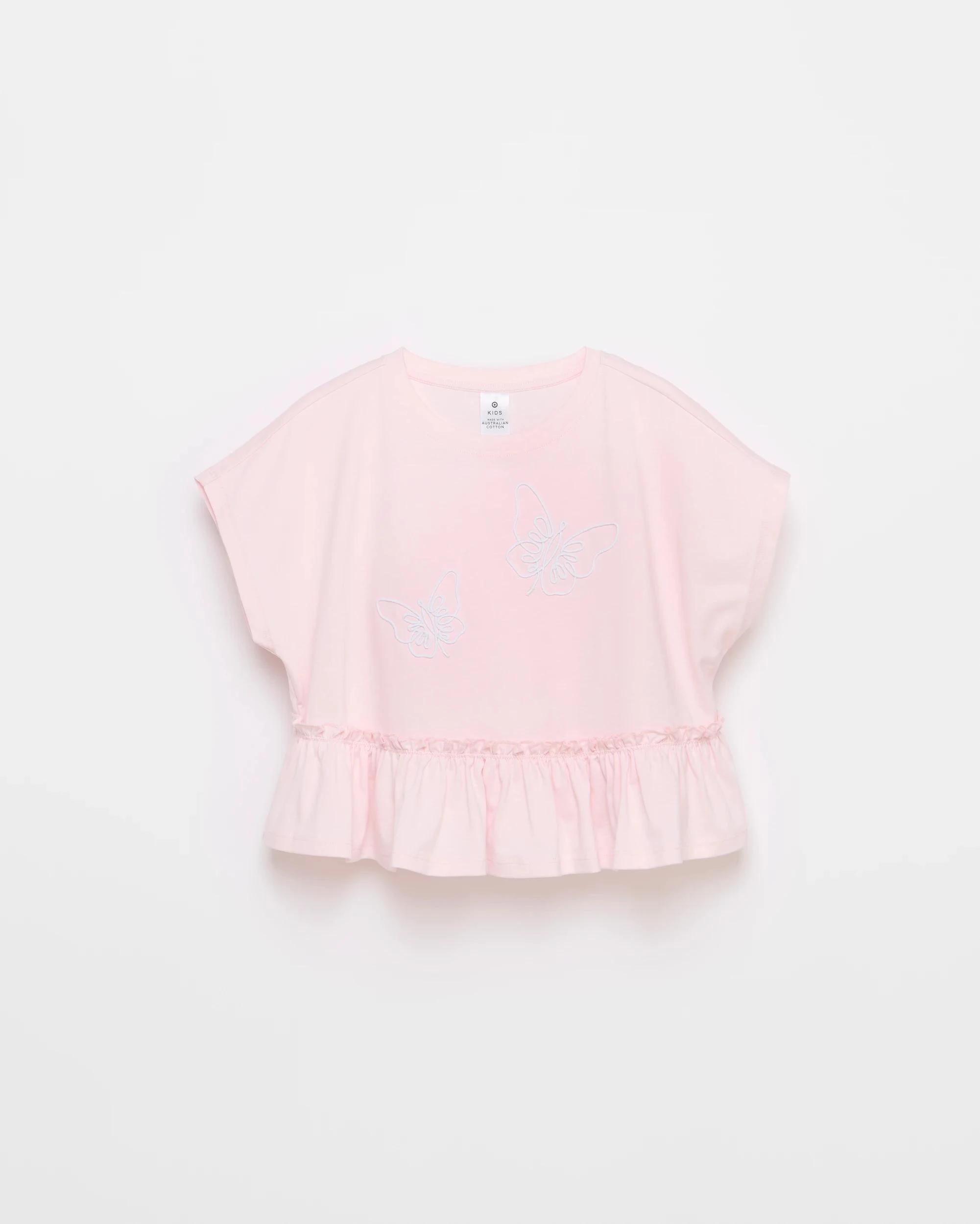 4 Target Australian Cotton Ruffle T-Shirt CRADLE PINK, 4 of 5