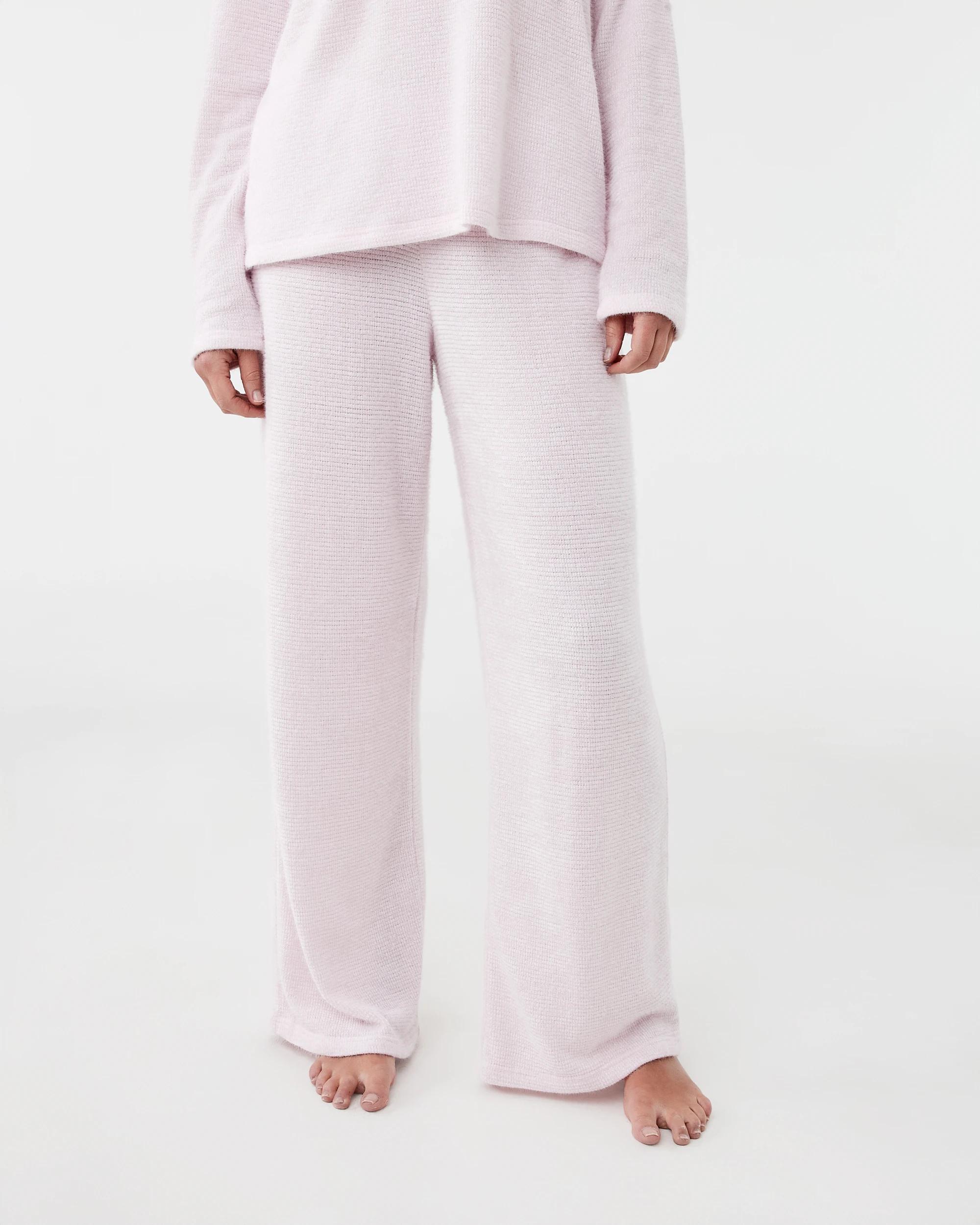 1 Plush Waffle Lounge Pants Bllet Pink, 1 of 5