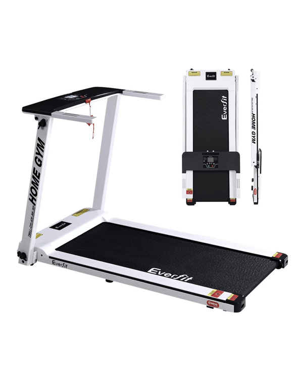 Everfit Treadmill Electric Home Gym Fitness Exercise Fully Foldable 420mm - White