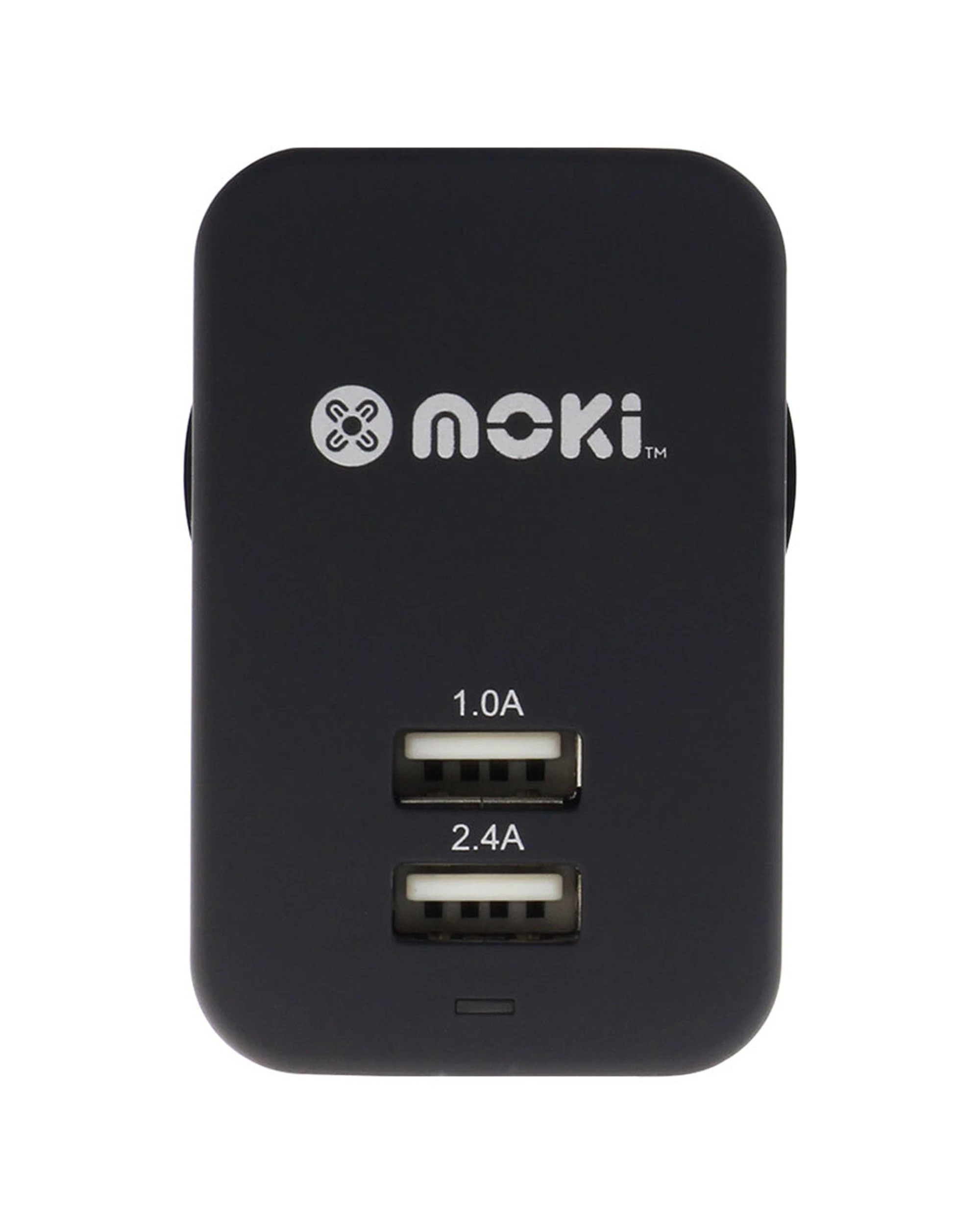1 Moki Dual USB Wall Charger 3.4A Output Charge Two Devices - Black, 1 of 1