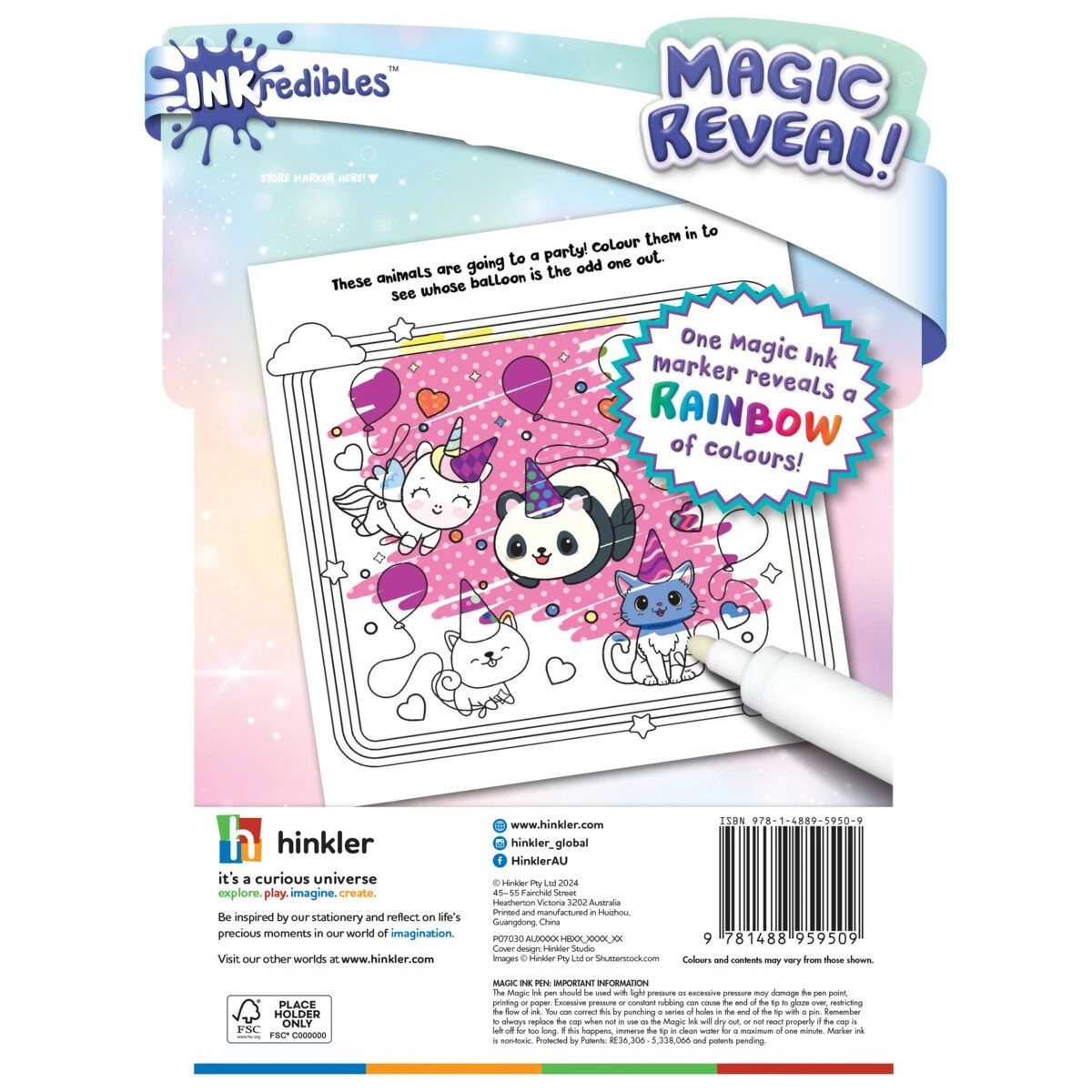 2 INKredibles Magic Reveal Kawaii Magic Ink Pictures! - Book, 2 of 2
