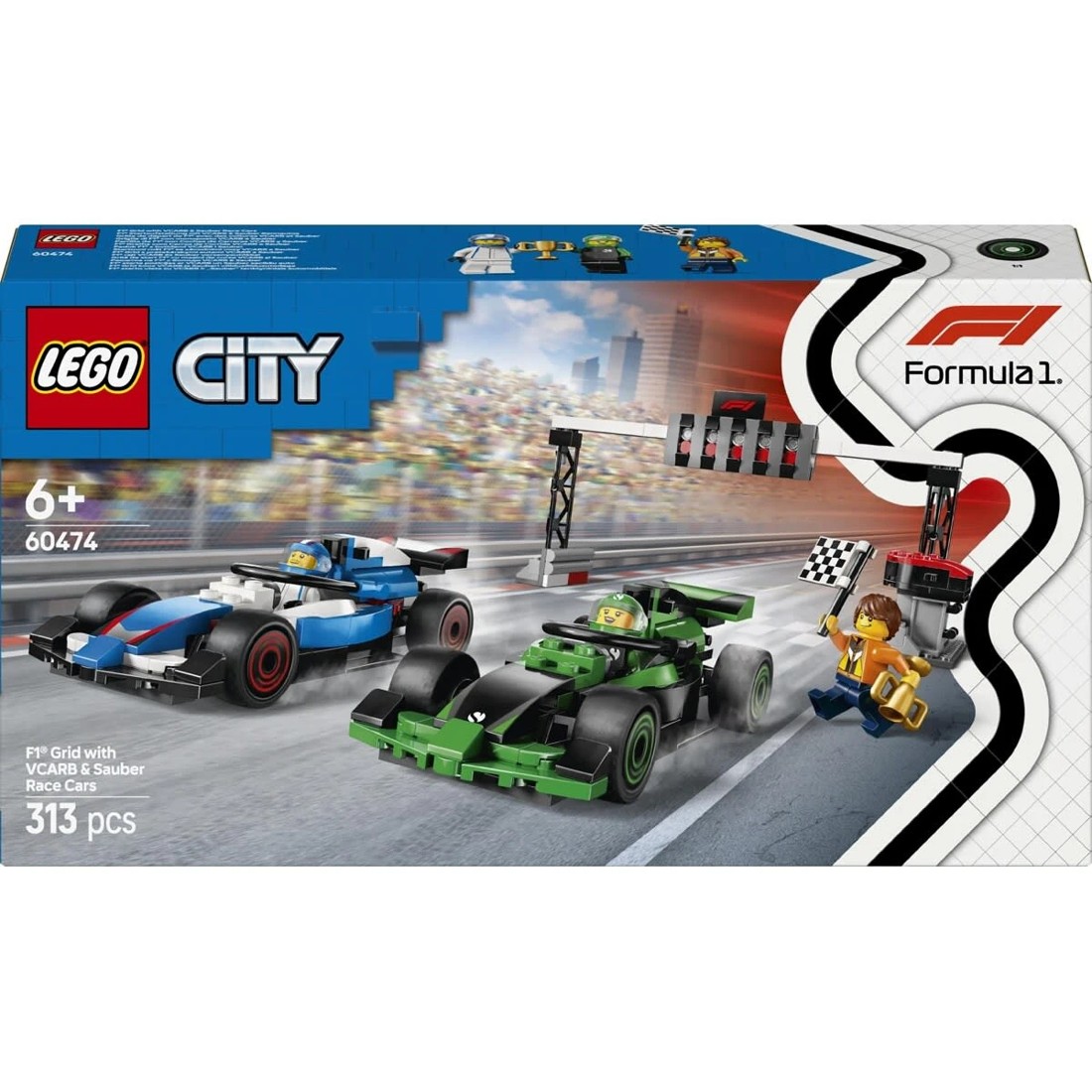 1 LEGO City F1 Grid with VCARB & Sauber Race Cars 60474, 1 of 10