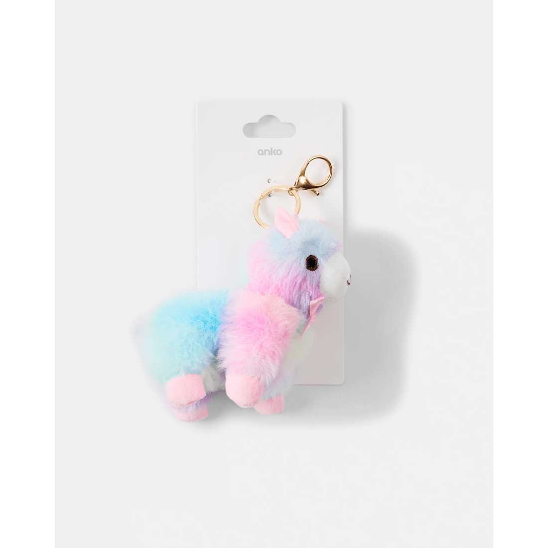 1 Fluffy Llama Bag Charm Keyring, 1 of 3