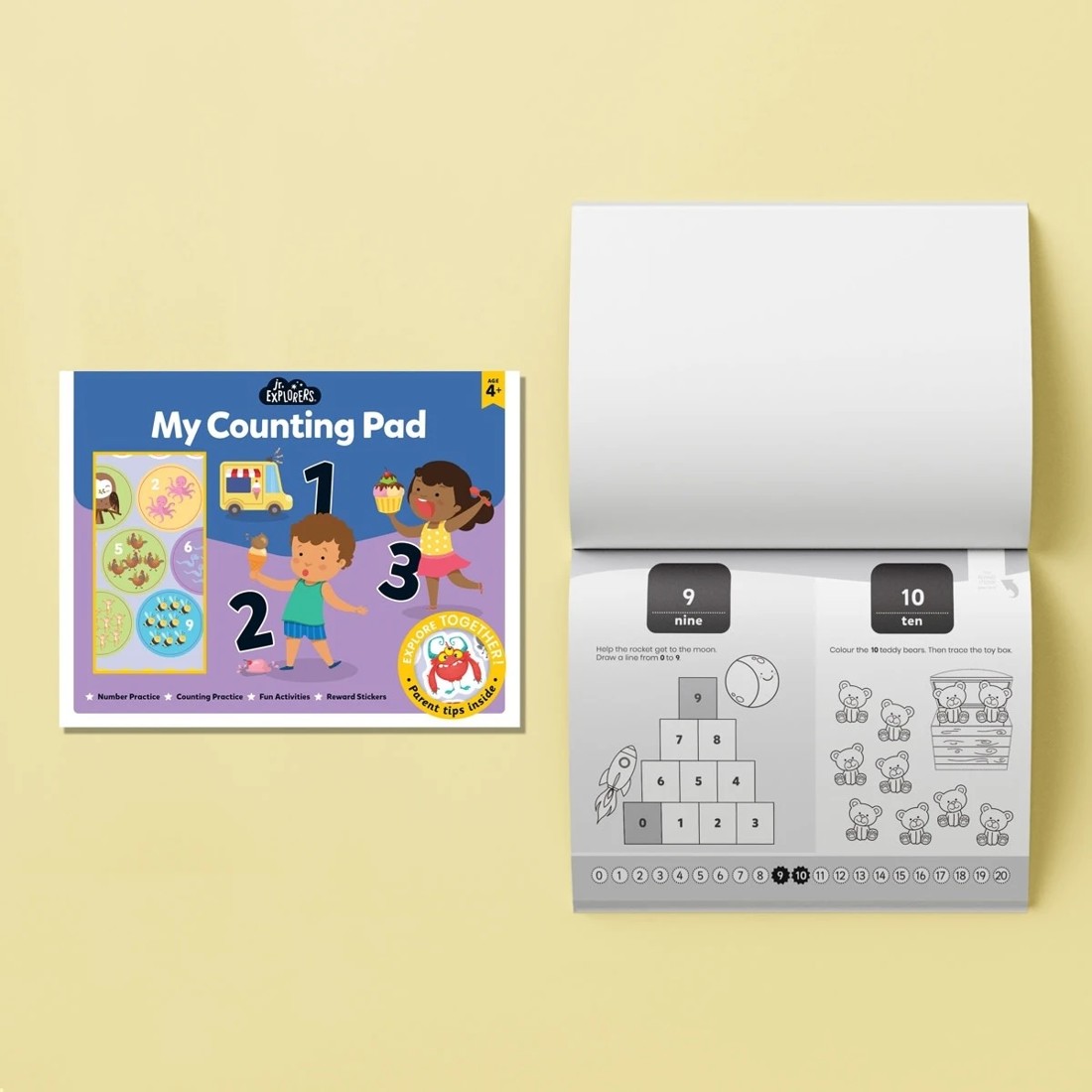 3 Jr. Explorers: My Counting Pad Activity Set with Lap Desk - Book, 3 of 5