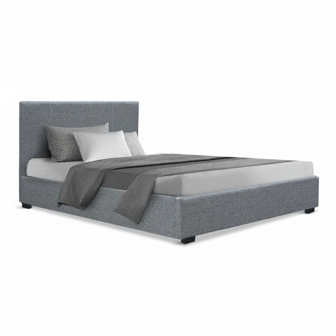 10 Artiss Bed Frame King Single Size Gas Lift  NINO - Grey, 10 of 10