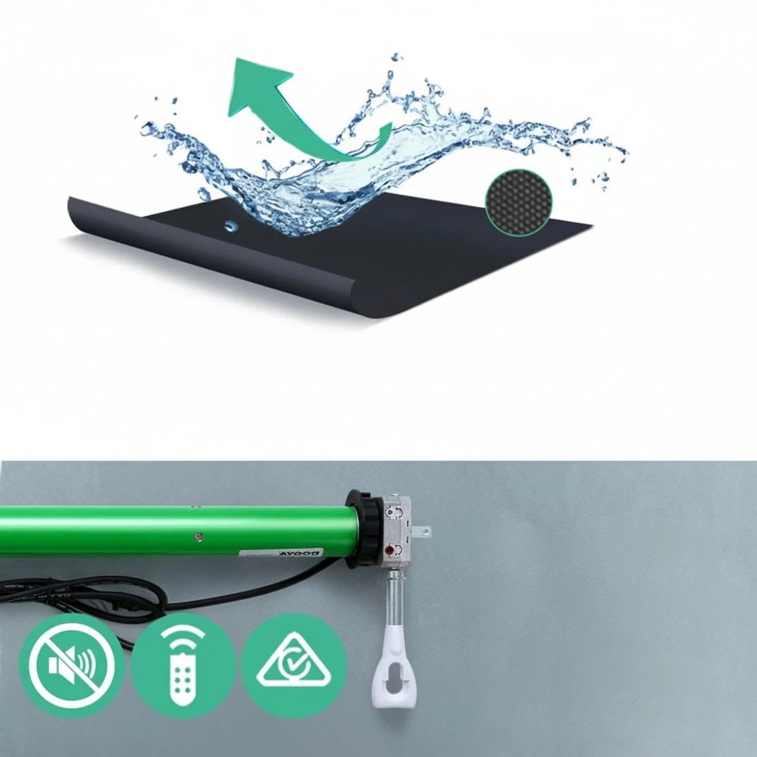 5 Instahut Retractable Folding Arm Awning Motorised Sunshade 3Mx2.5M - Grey, 5 of 6