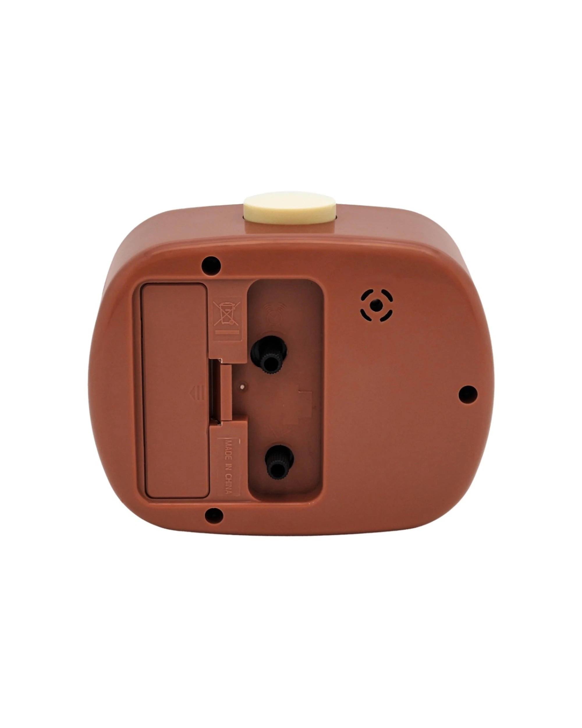 5 Leni Retro 9cm Alarm Clock Luminescent Hands Audible Beep-Beep Alarm - Brown, 5 of 8