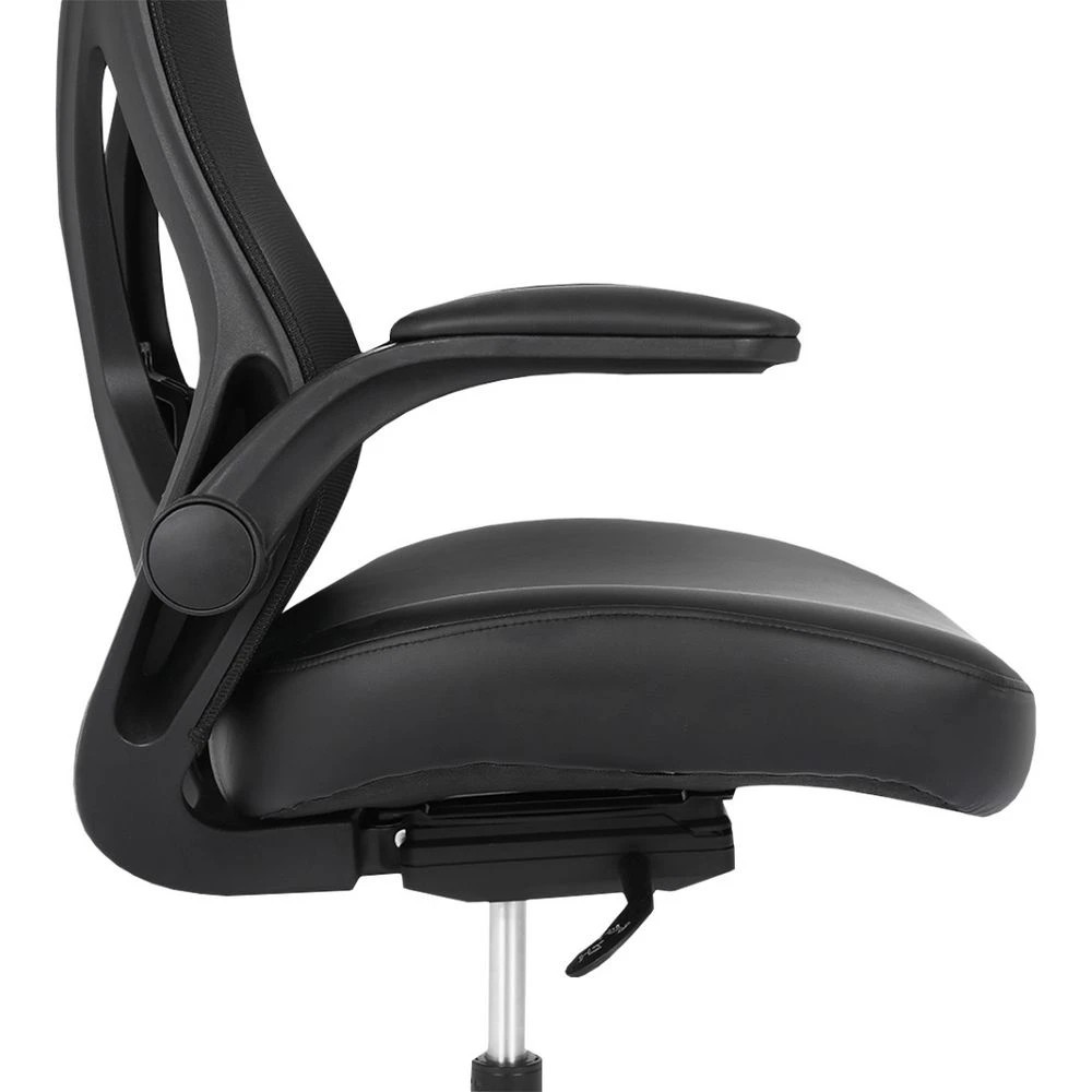 5 J.Burrows Kingston Ergonomic PU Leather Chair Black Ergonomic Chairs and Desk Chairs, 5 of 10