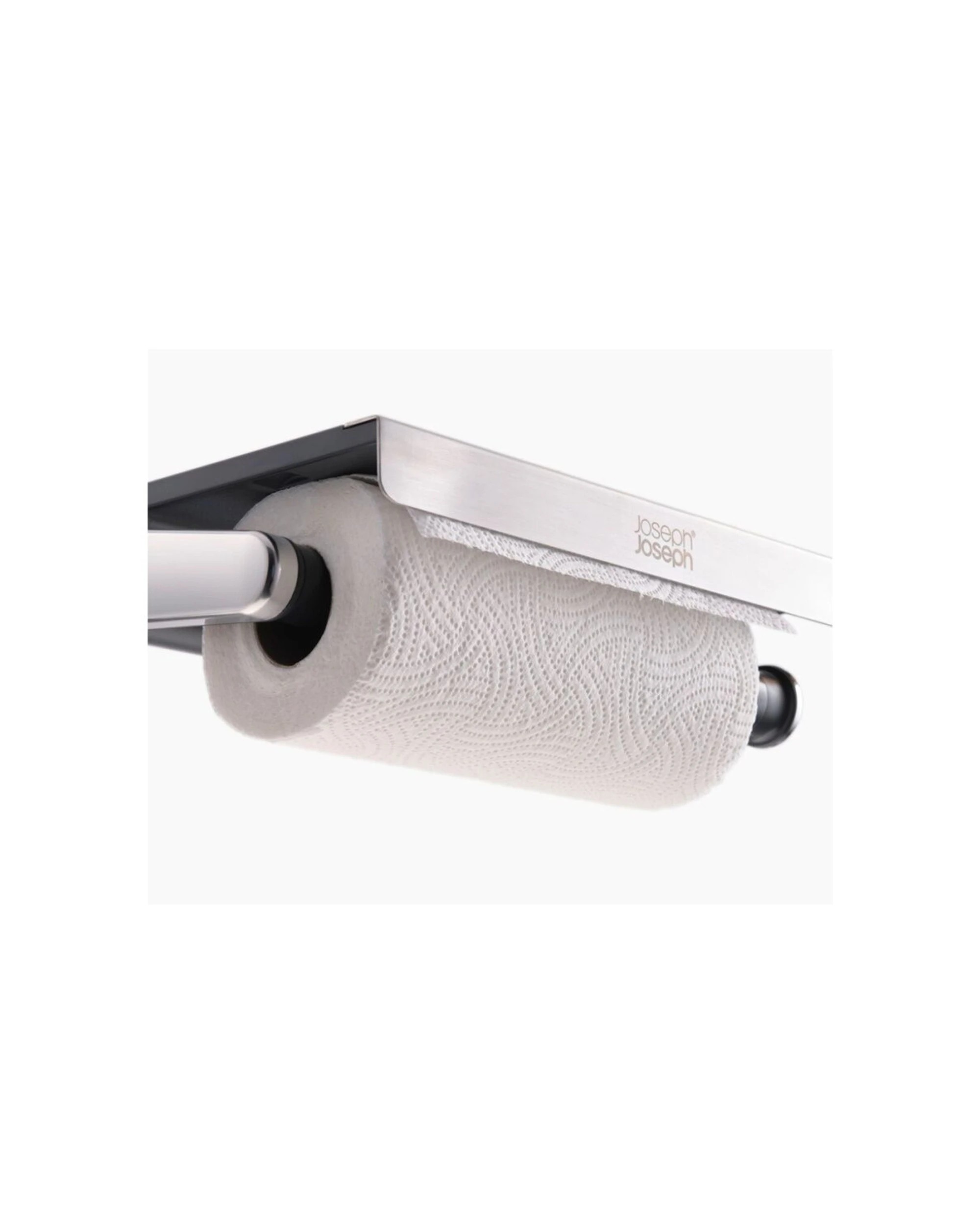 8 Joseph Joseph RollGrip Easy Tear Under Shelf Paper Towel Roll Holder Steel - Grey, 8 of 8