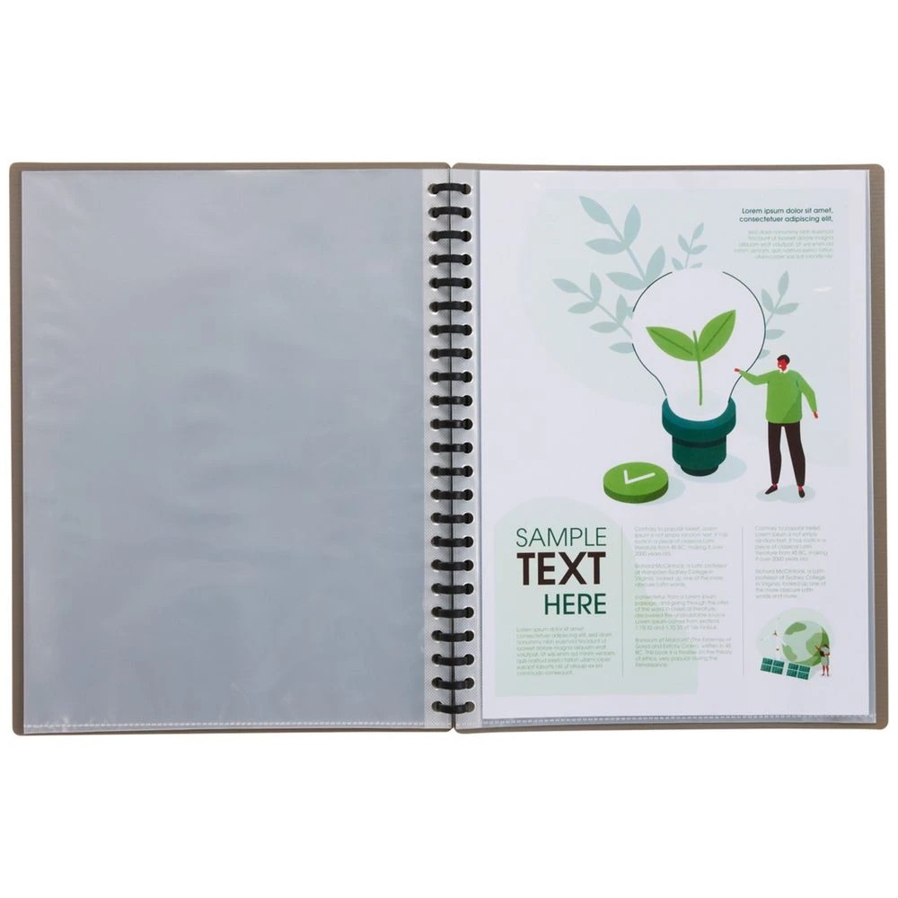 5 J.Burrows Refillable Display Book 20 Pockets Grey, 5 of 5