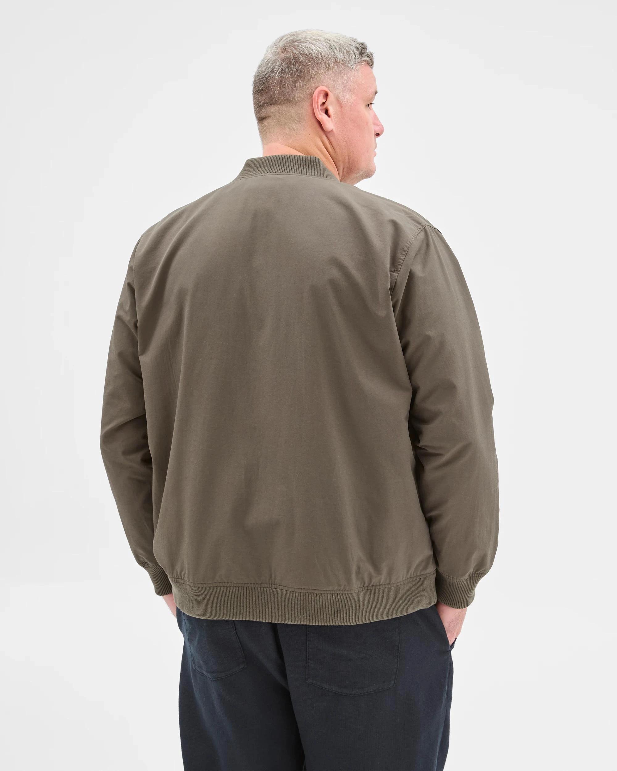 6 Target Man Plus Plus Size Australian Cotton Blend Bomber Jacket DARK OLIVE, 6 of 6