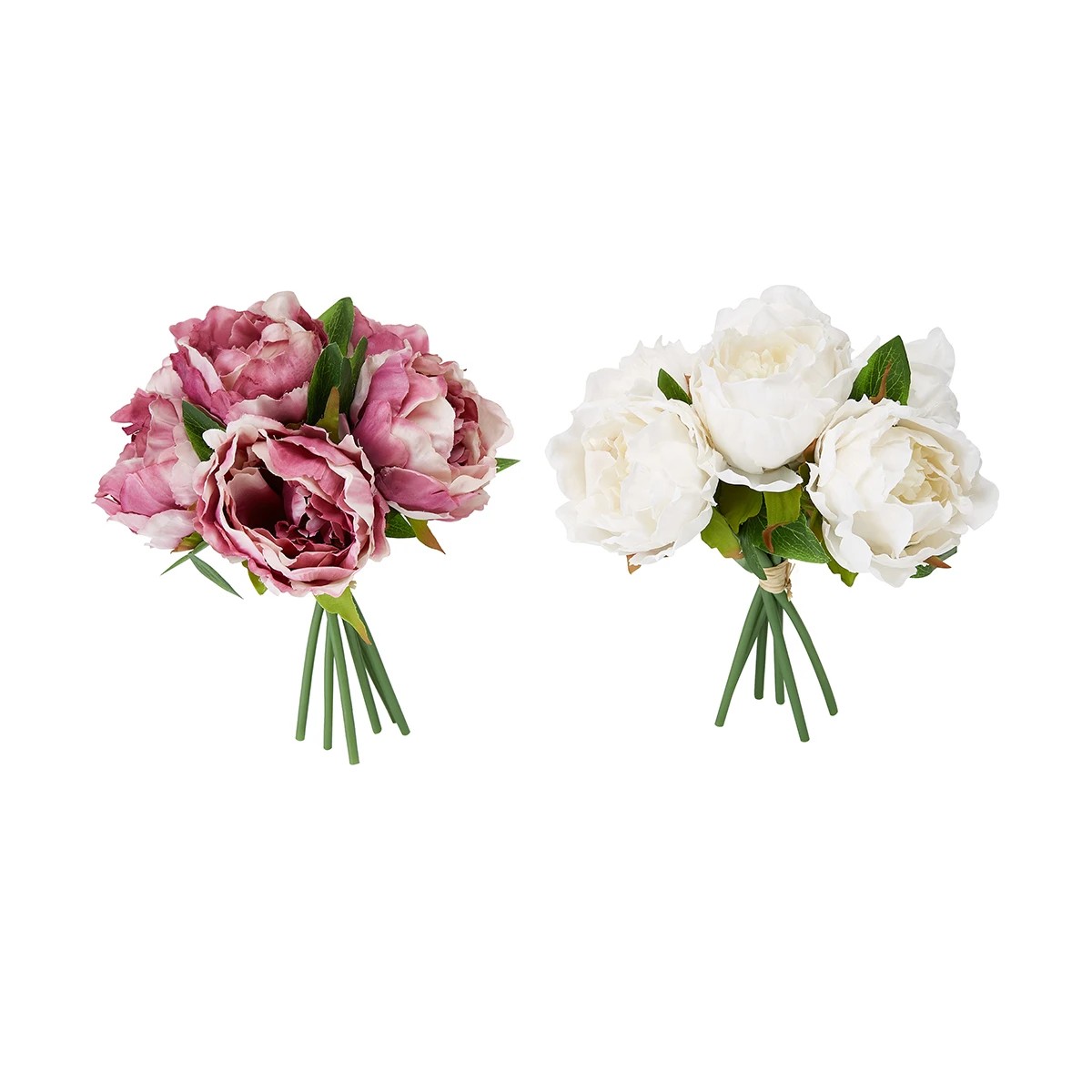 2 Artificial Peonies Bunch - Assorted, 2 of 8