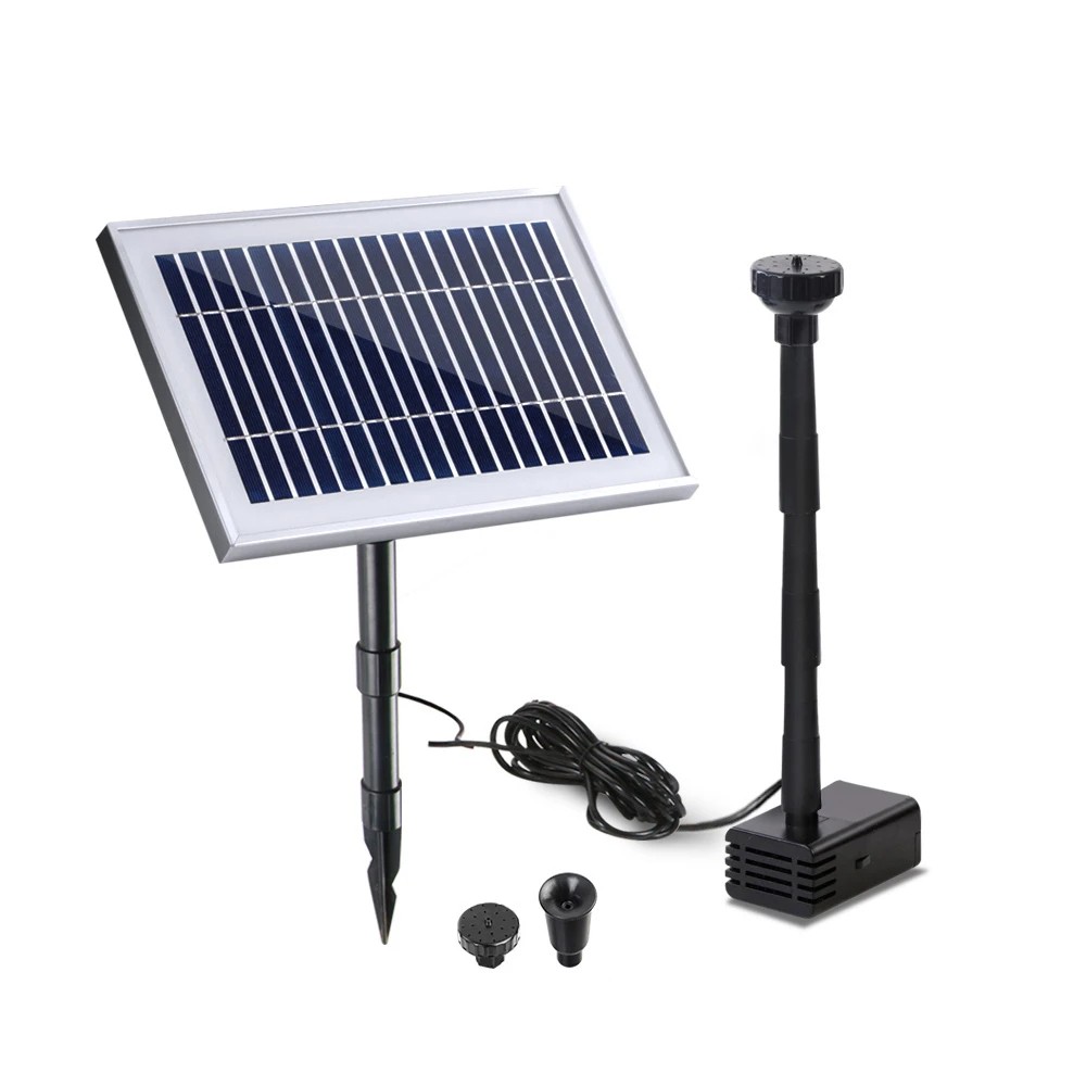 1 Gardeon Solar Pond Pump 4.6FT - Black, 1 of 7
