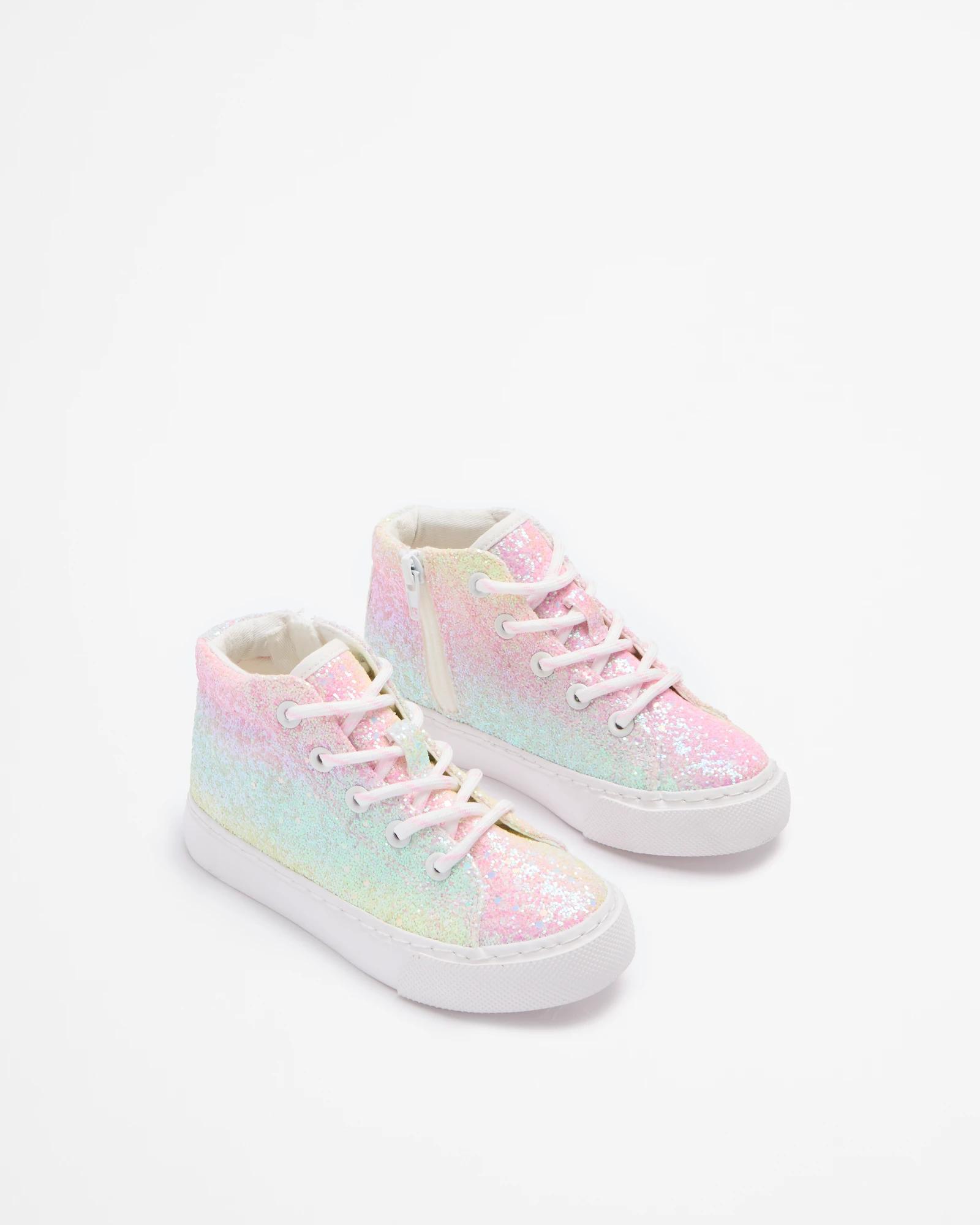 2 Target Girls Junior Glitter High Top Sneaker - Selwyn MULTI, 2 of 2
