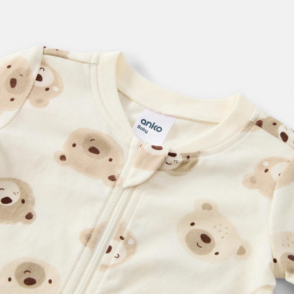 3 Turn Cuff Coverall Bge Bears2, 3 of 3