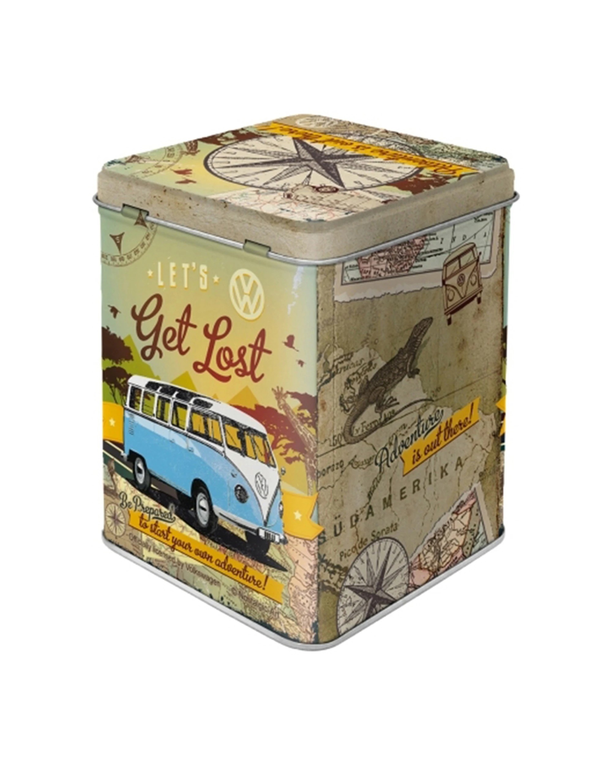 2 Nostalgic Art Storage Tin - VW Bulli Lets Get Lost, 2 of 2