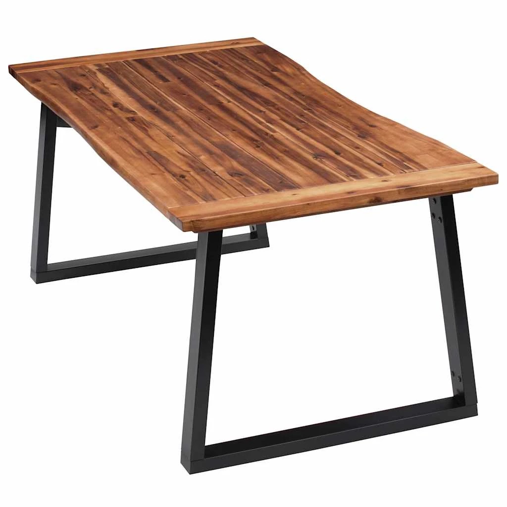 3 Vidaxl Dining Table Solid Acacia Wood - Brown, 3 of 7