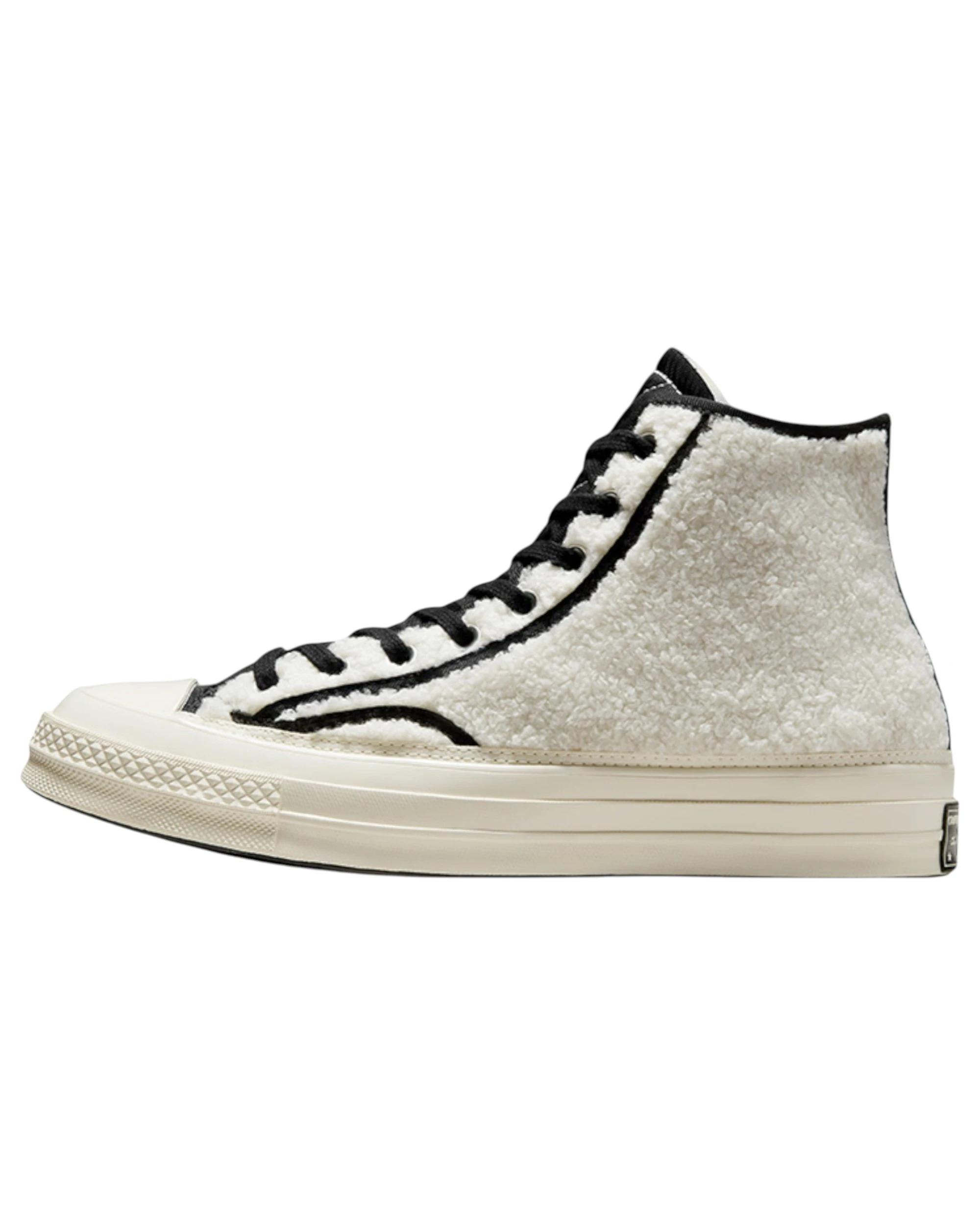 2 Converse Unisex Chuck 70 Cozy Utility Sherpa High Top Shoe EGRET/BLACK/EGRET, 2 of 8