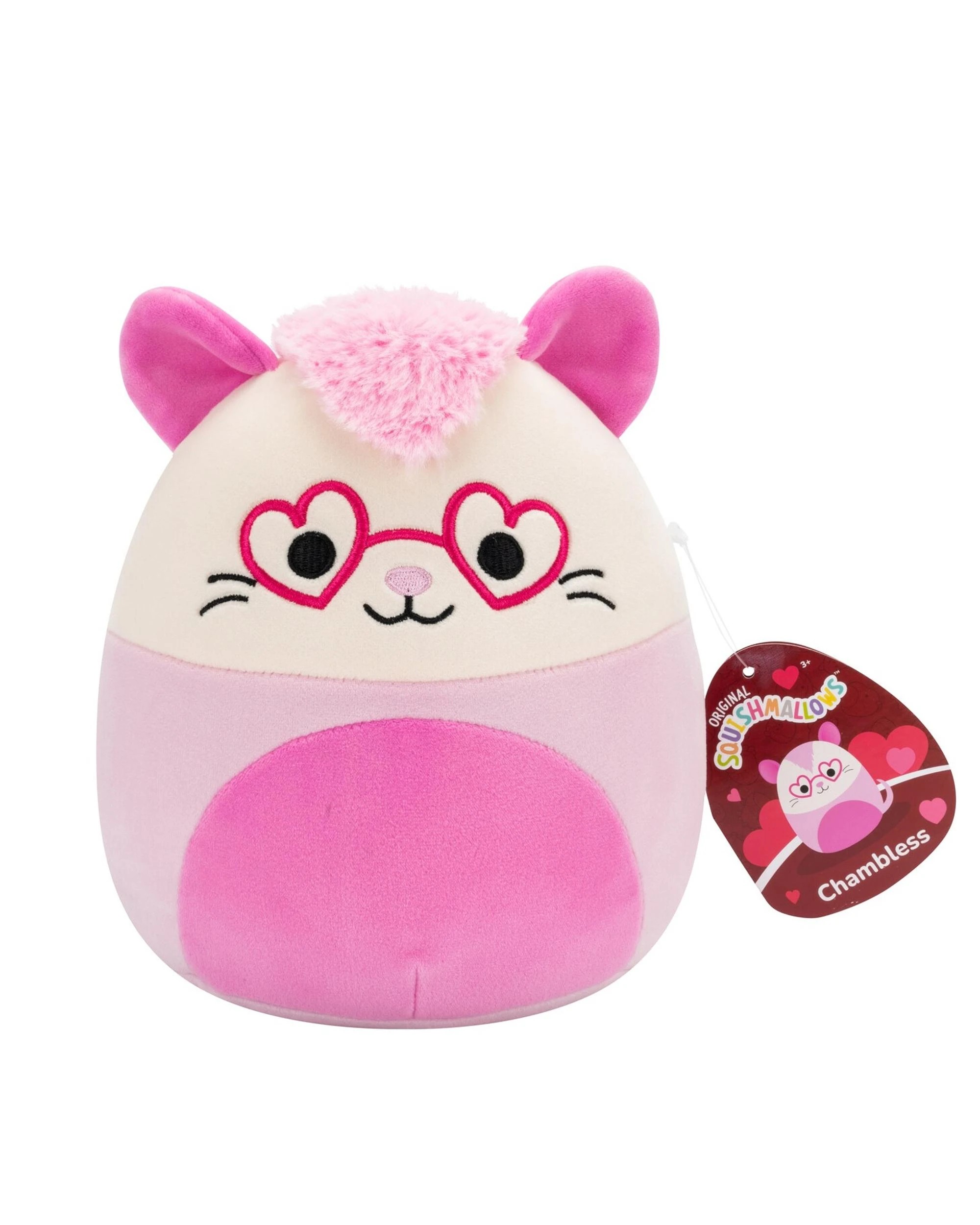 1 Squishmallows Valentines Chambless the Possum 7.5 inch Plush - Multi, 1 of 5