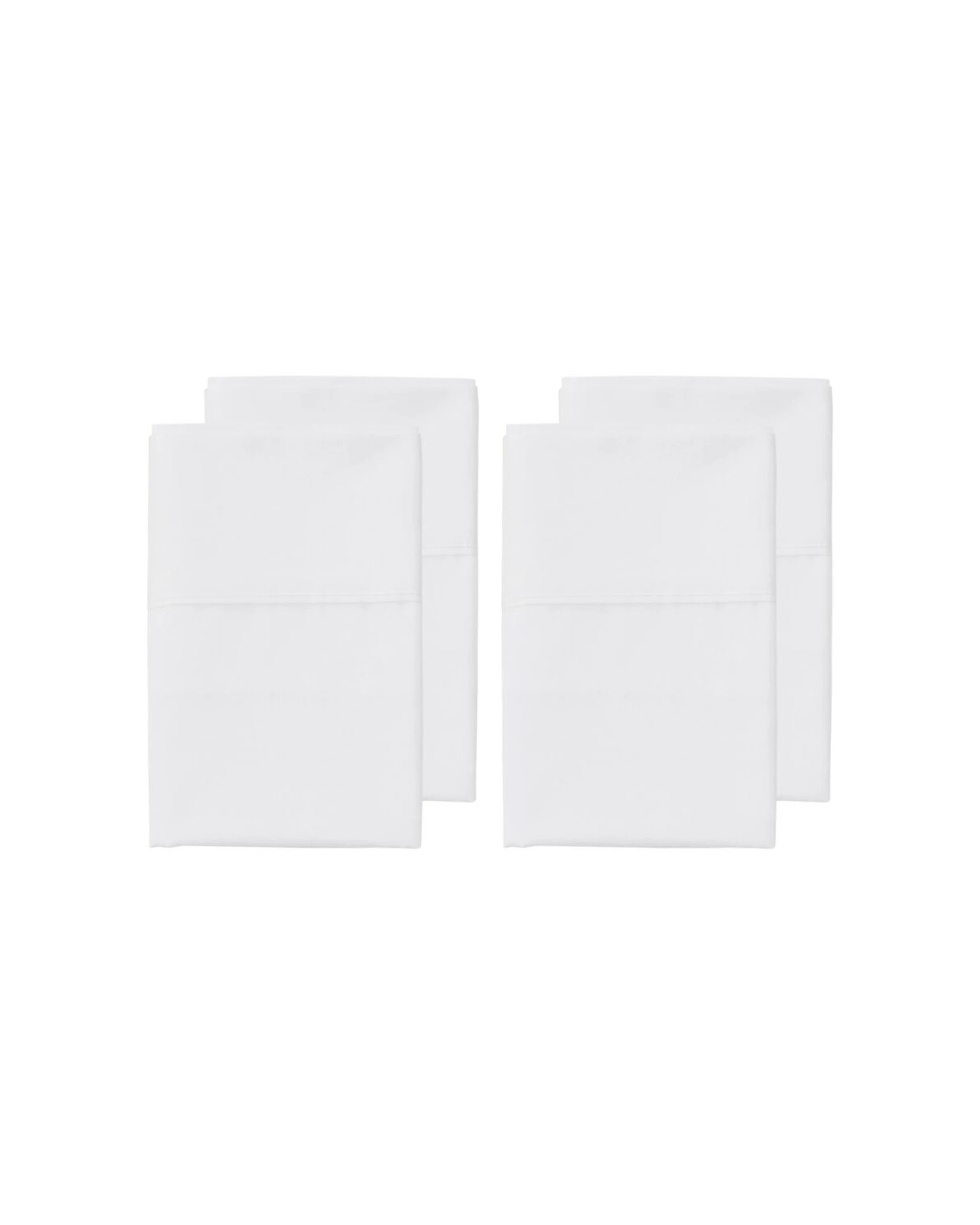 1 Grosvenor House Egyptian Cotton Standard Pillowcases 2x 2pc 500TC - White, 1 of 4