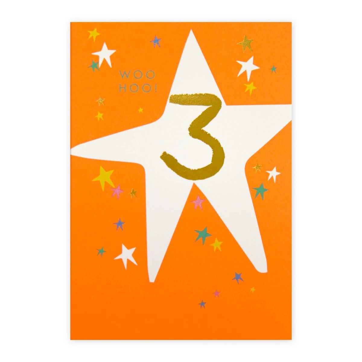 3 Connections from Hallmark 3rd Birthday Card - Neon and Stars, 3 of 3