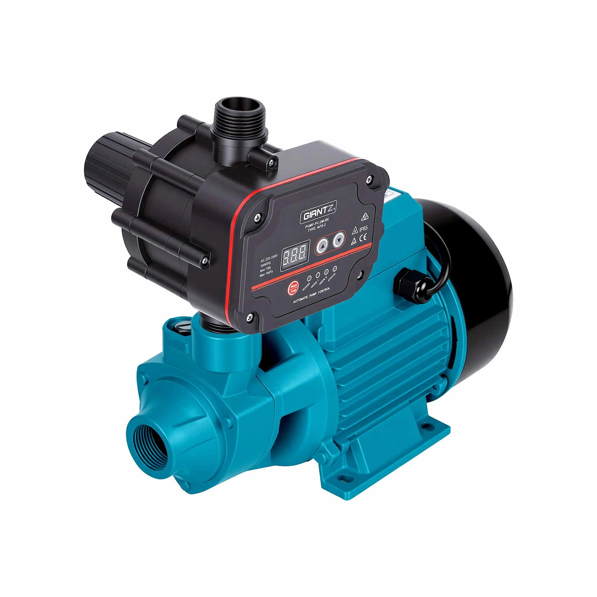 4 Giantz Peripheral Water Pump Auto Controller Cast Iron Garden Irrigation 1HP - Multi, 4 of 4