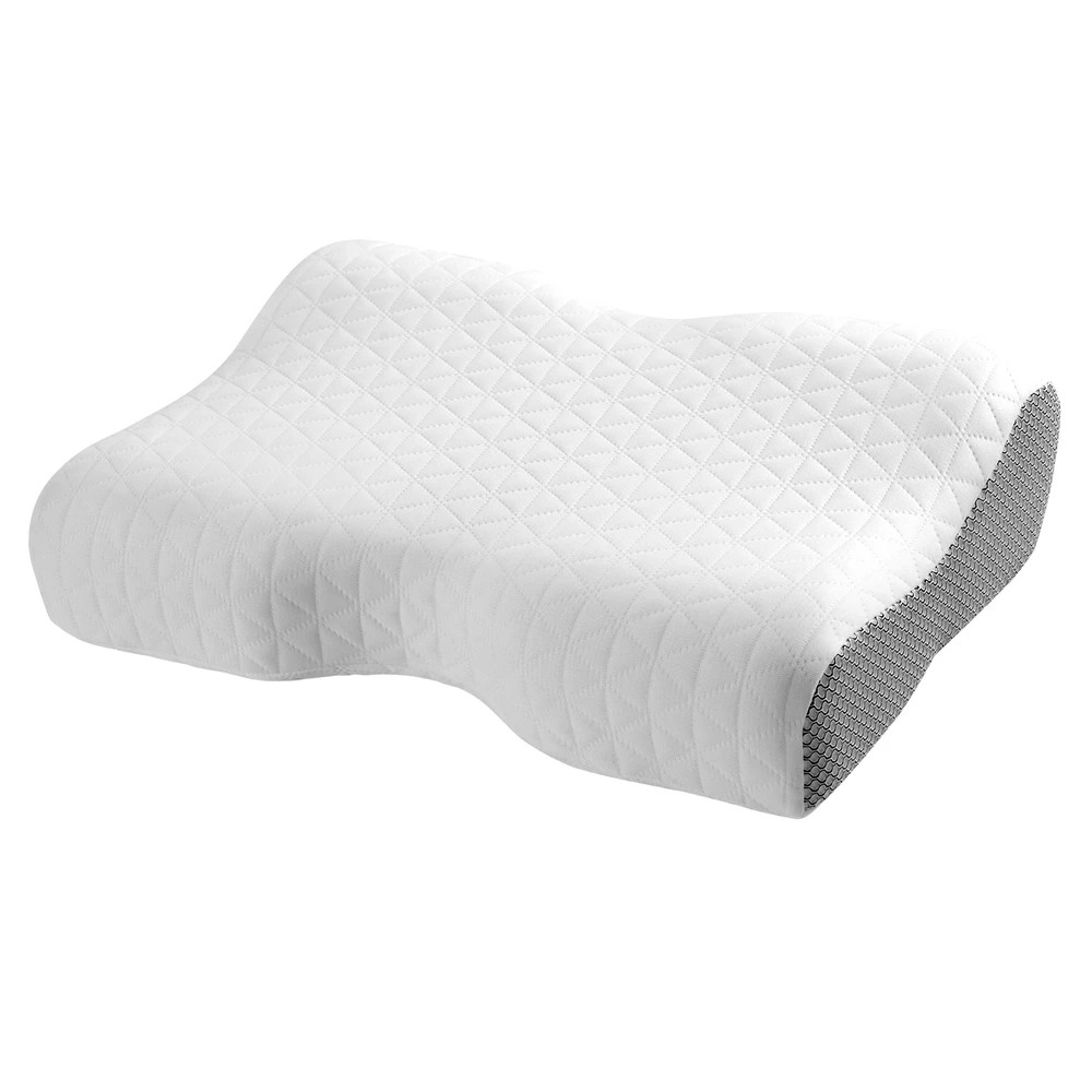 1 Giselle Memory Foam Pillow Contour Neck - White, 1 of 5