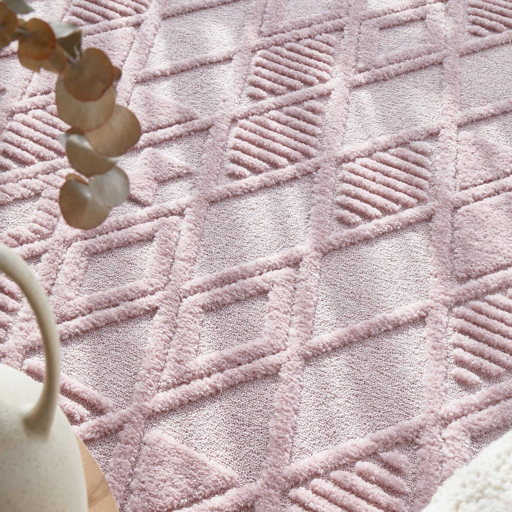 3 Common Ground Rugs Safflower Lisa 290x200cm - Large Floor Rug - Pink, 3 of 7