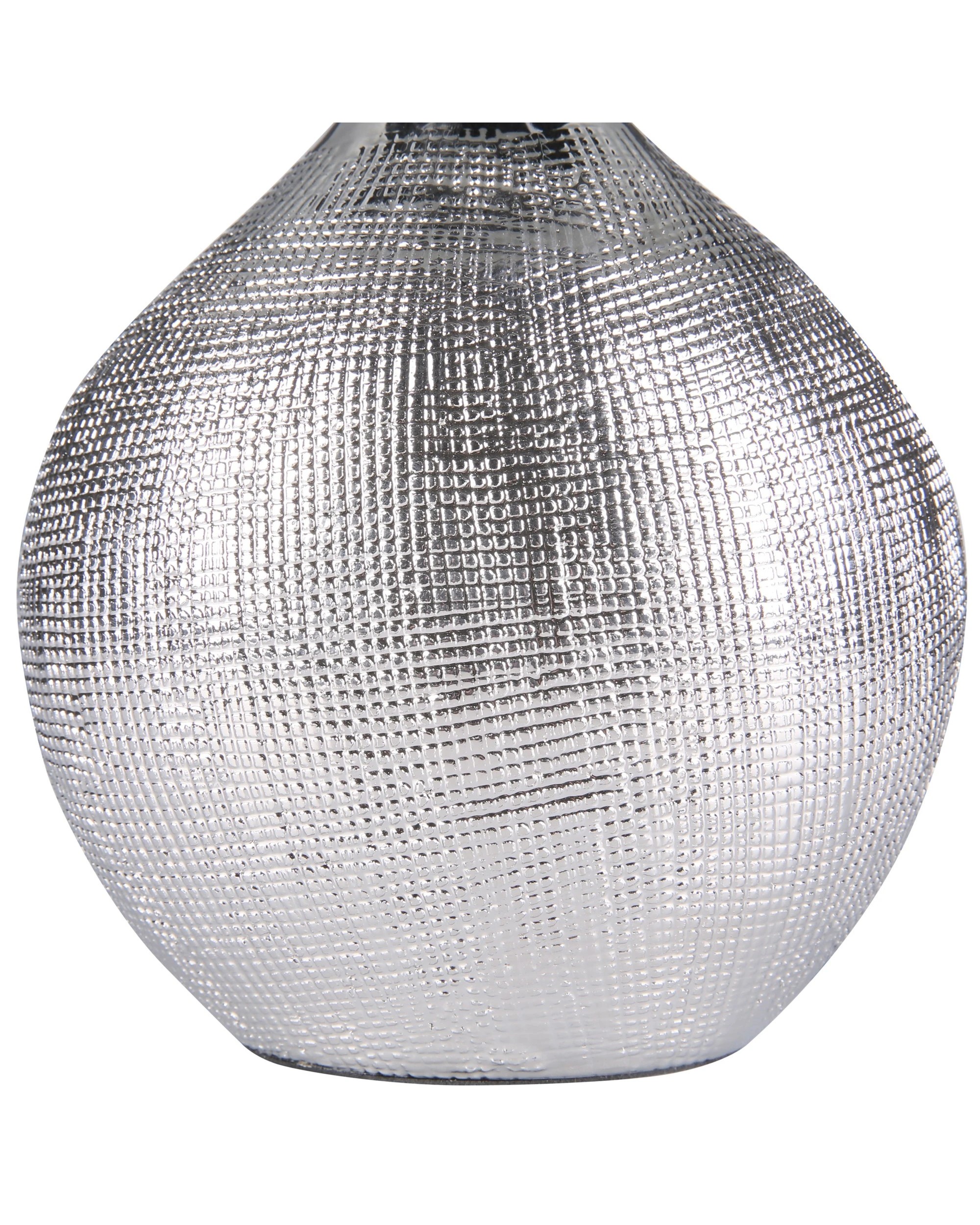 7 Sherwood Lighting Set of 2 Cosmo Contemporary Bedside Table Lamp Art Deco Textured - Silver, 7 of 7