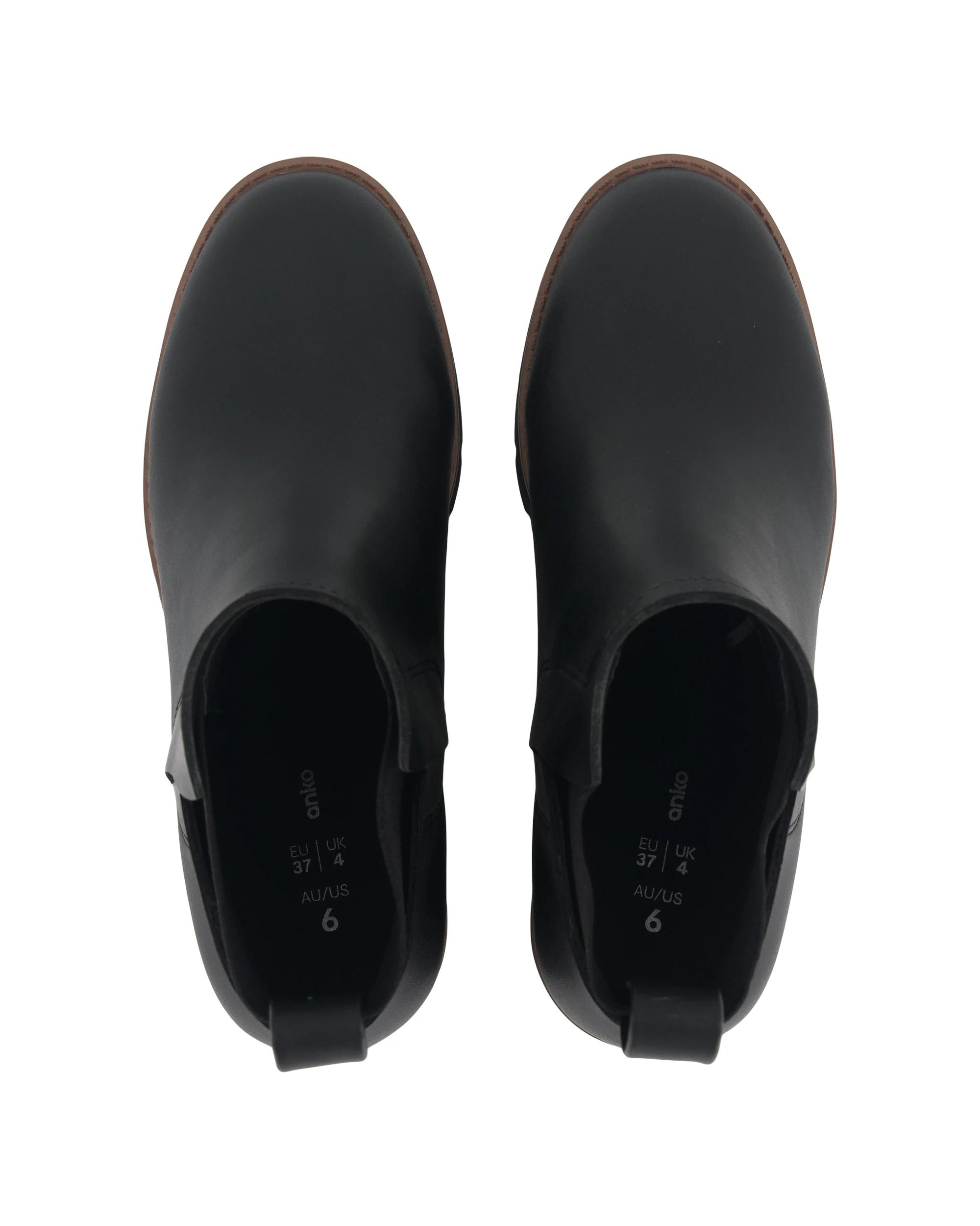 3 Gusset High Heel Boots Black, 3 of 5