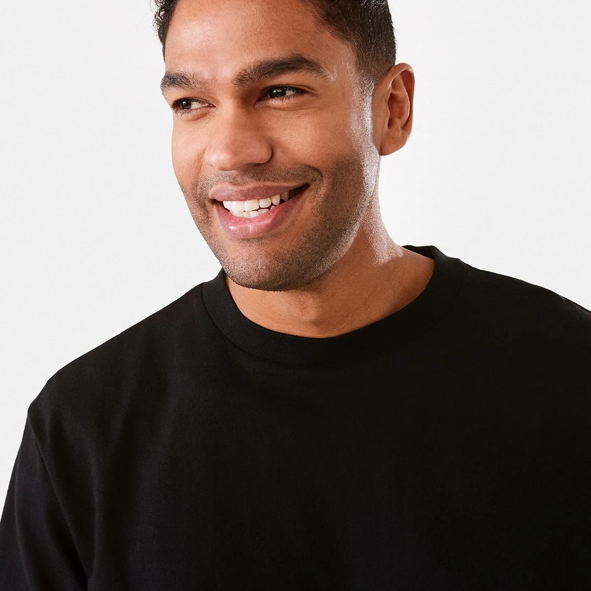 4 Oversized Heavyweight T-shirt Black, 4 of 6