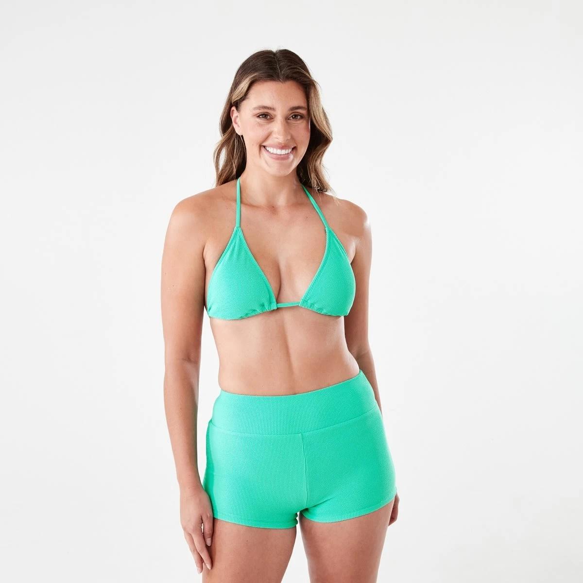 7 Slider Triangle Crinkle Bikini Top CABANA GREEN, 7 of 7