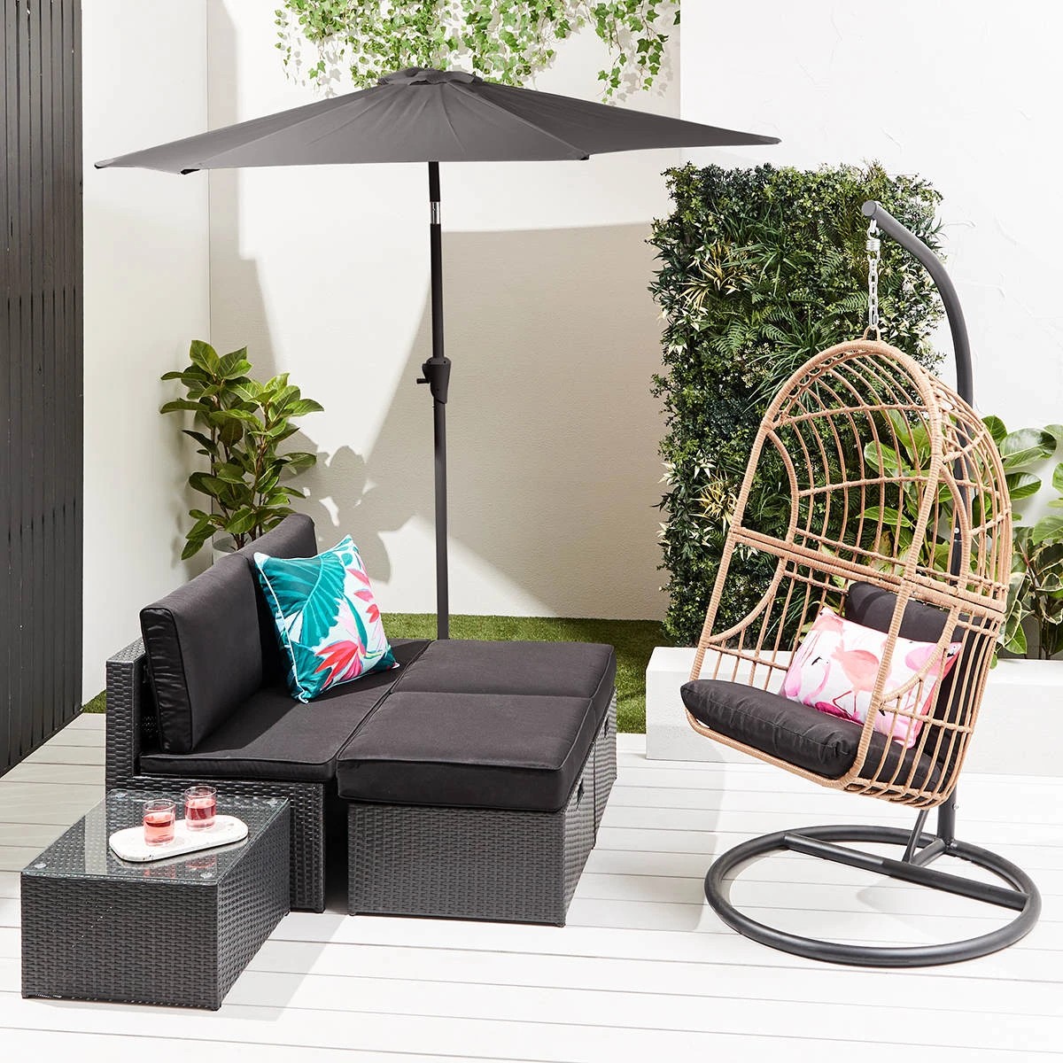 1 Rimini 4 Piece Modular Lounger, 1 of 6