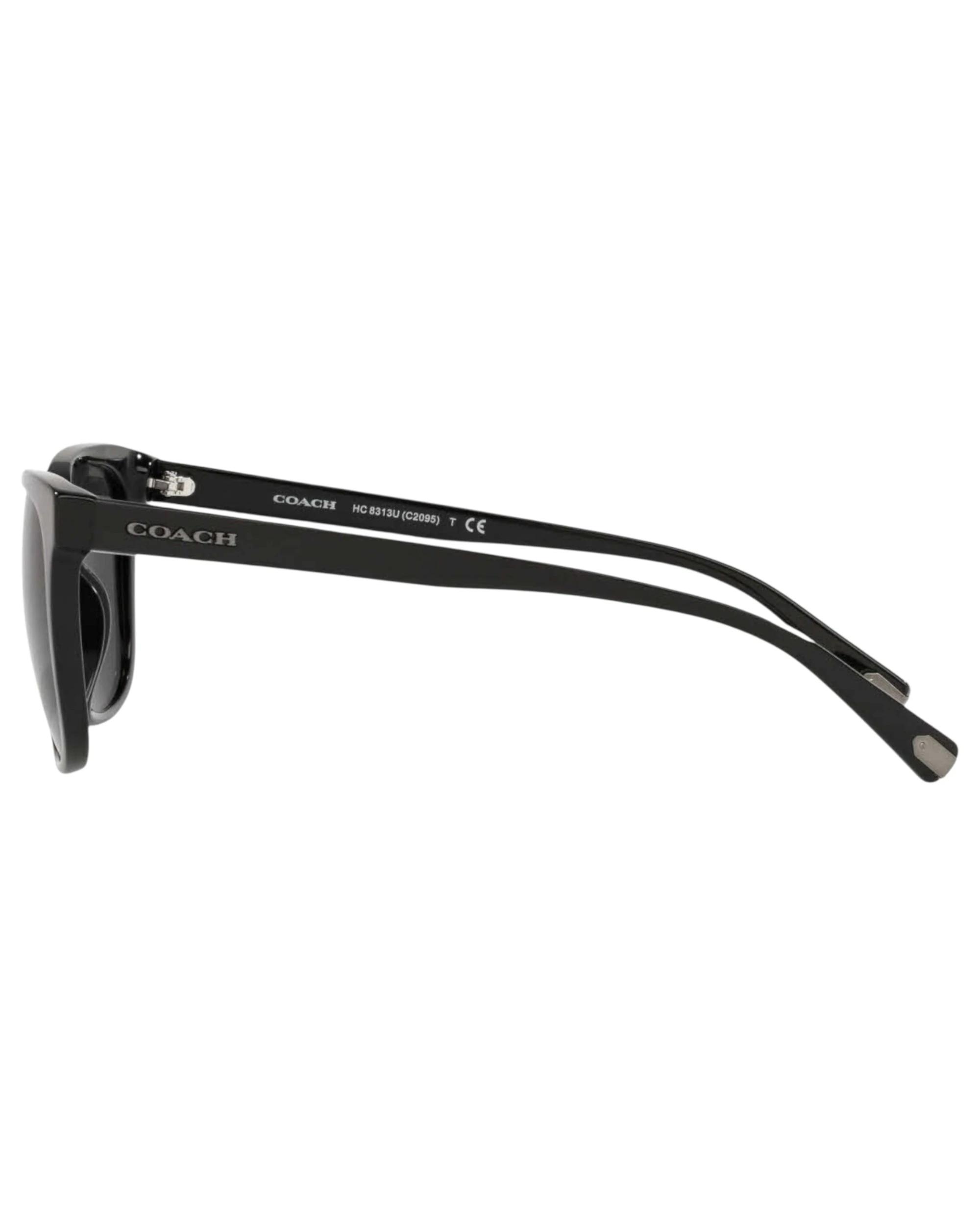 3 Coach Mens Polarised Sunglasses HC8313U Sunnies BLACK/DARK GREY, 3 of 3