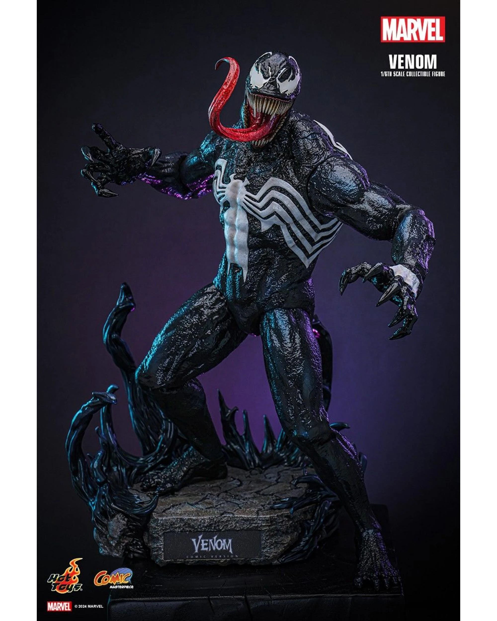 9 Hot Toys Marvel Comics Venom 1:6 Scale Collectible Action Figure, 9 of 10