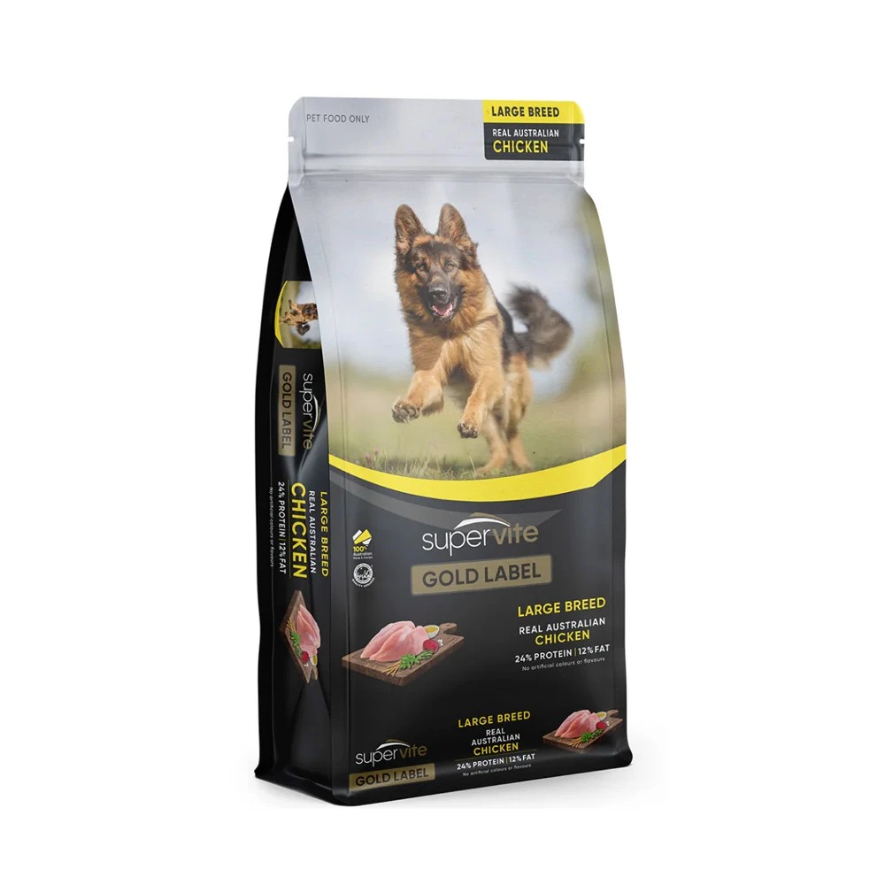 1 Supervite Gold Label Large Breed Real Australian Chicken Dry Dog Food 20 Kg, 1 of 1