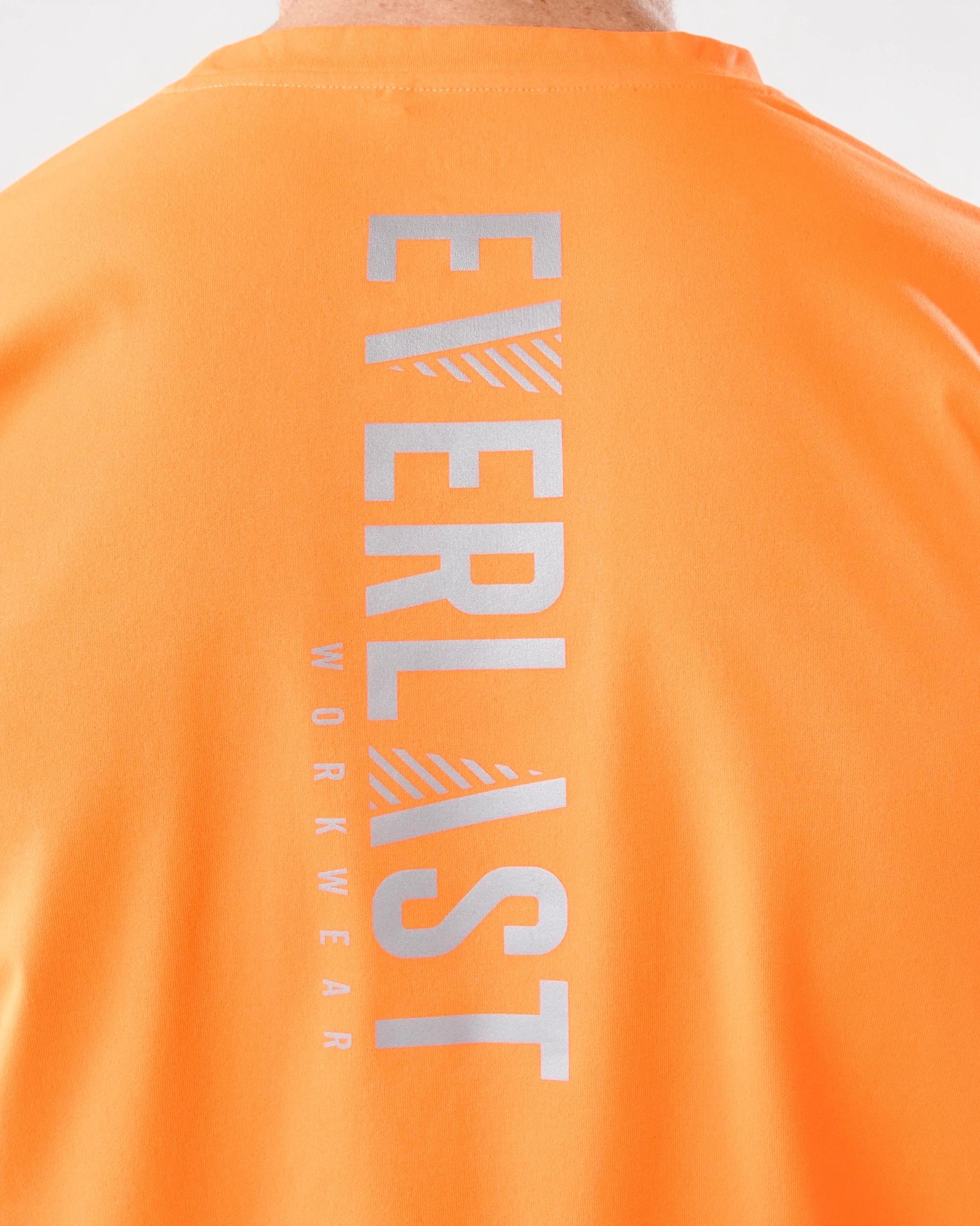 6 Everlast Mens Workwear Hi-Visibility T-shirt Orange, 6 of 7