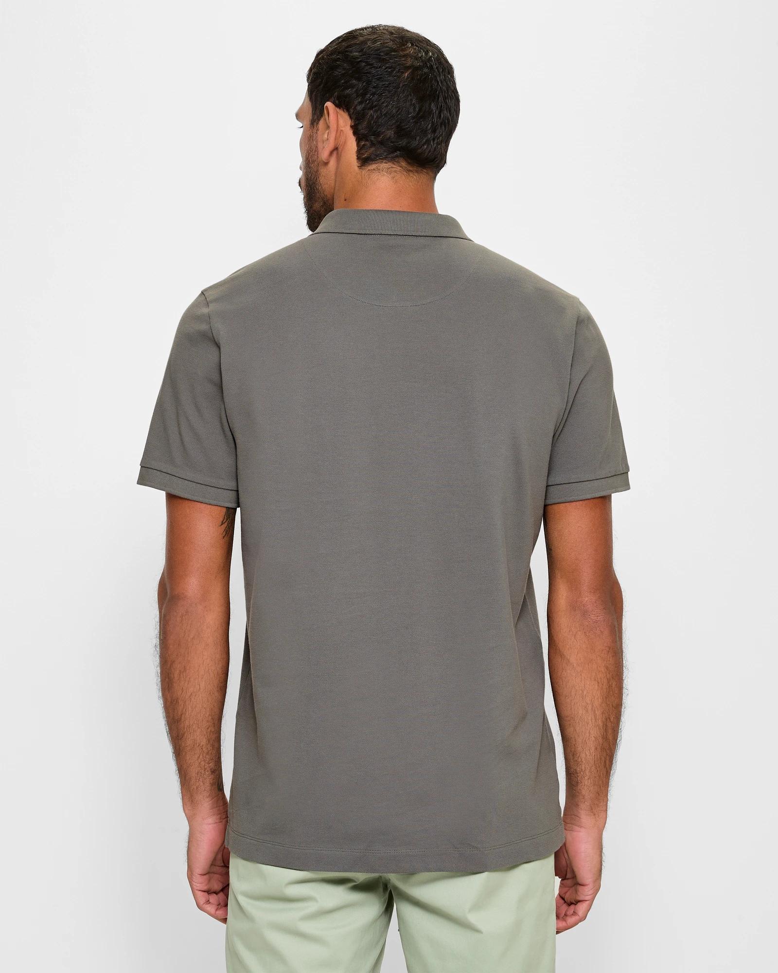 4 Target Australian Cotton Pique Polo Shirt GUNMETAL, 4 of 5